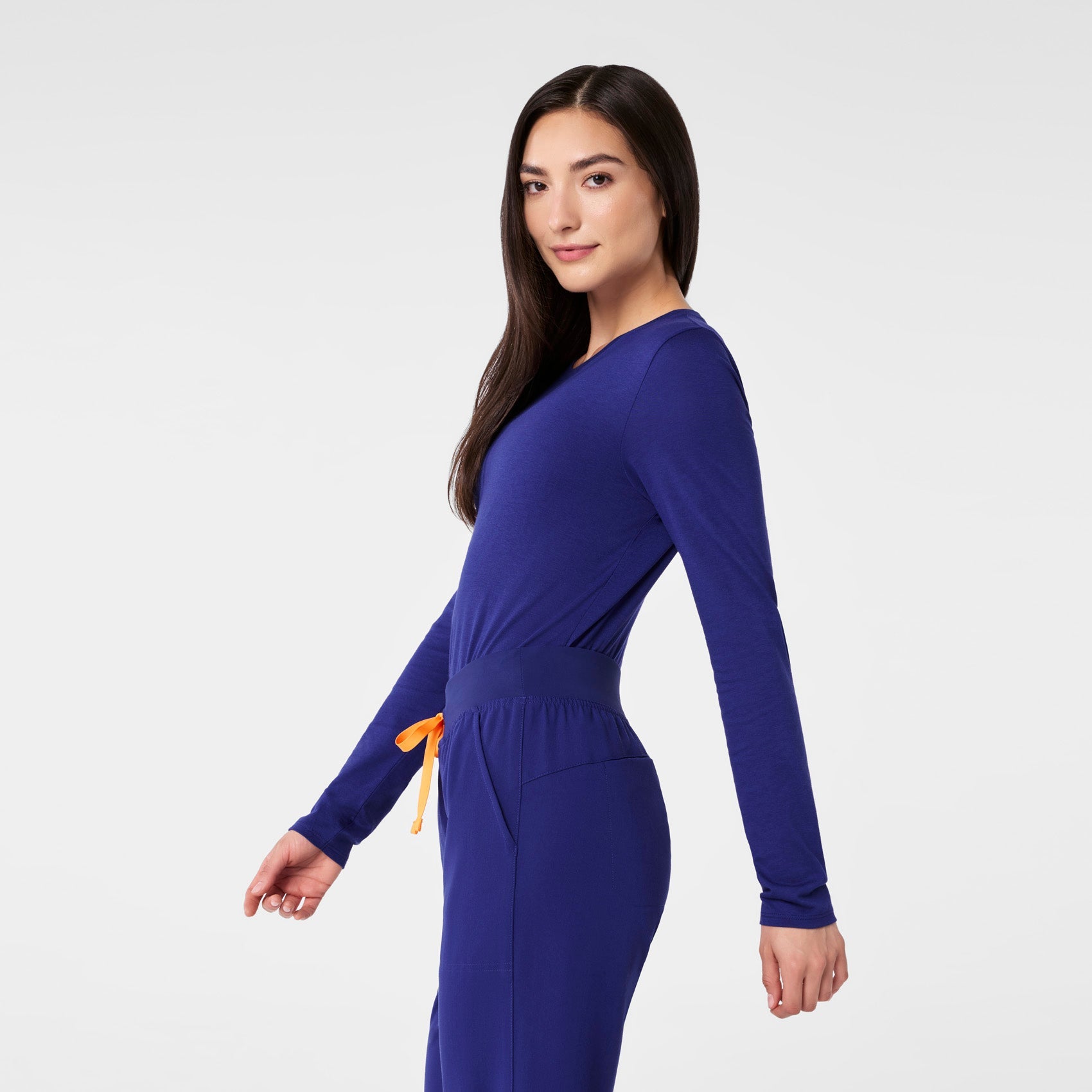 Supersoft Long-Sleeve Underscrub - Deep Royal Blue