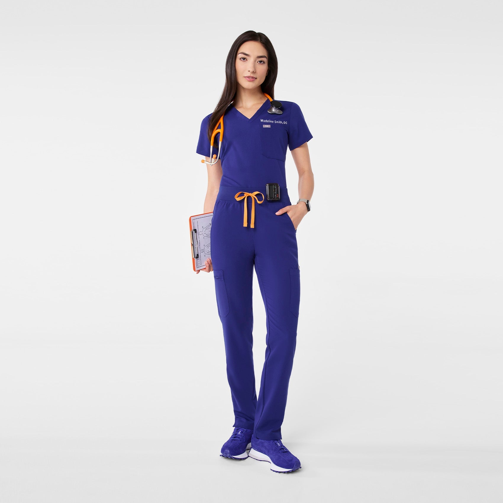 Yola High-Rise Slim Scrub Pant™ - Deep Royal Blue