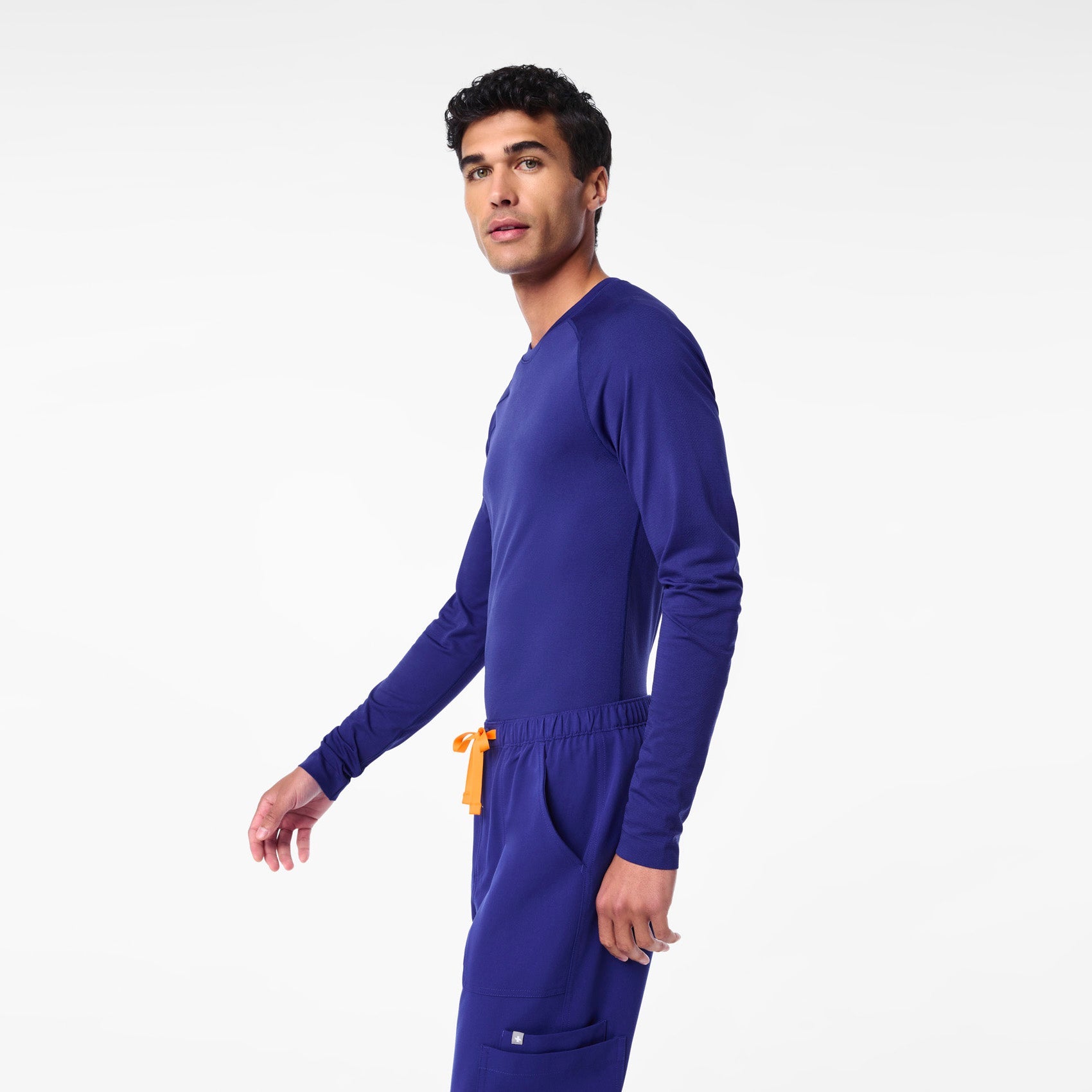 Makato Seamless Long-Sleeve Underscrub - Deep Royal Blue