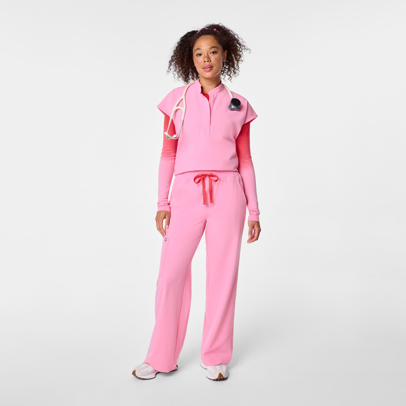 Salta Ombre Long-Sleeve Underscrub - Ombre Sunrise Pink