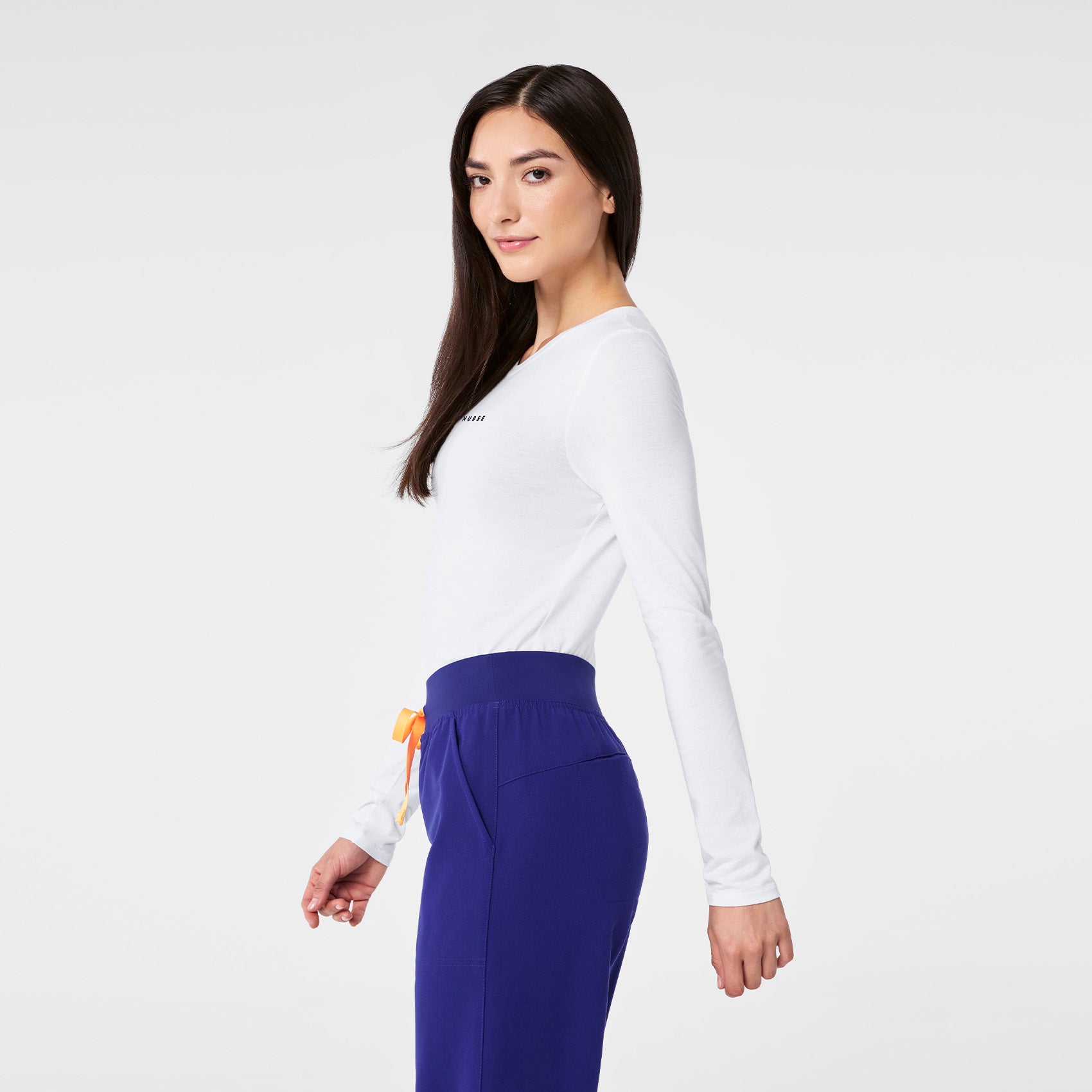 100% Awesome Long-Sleeve Underscrub - Optic White