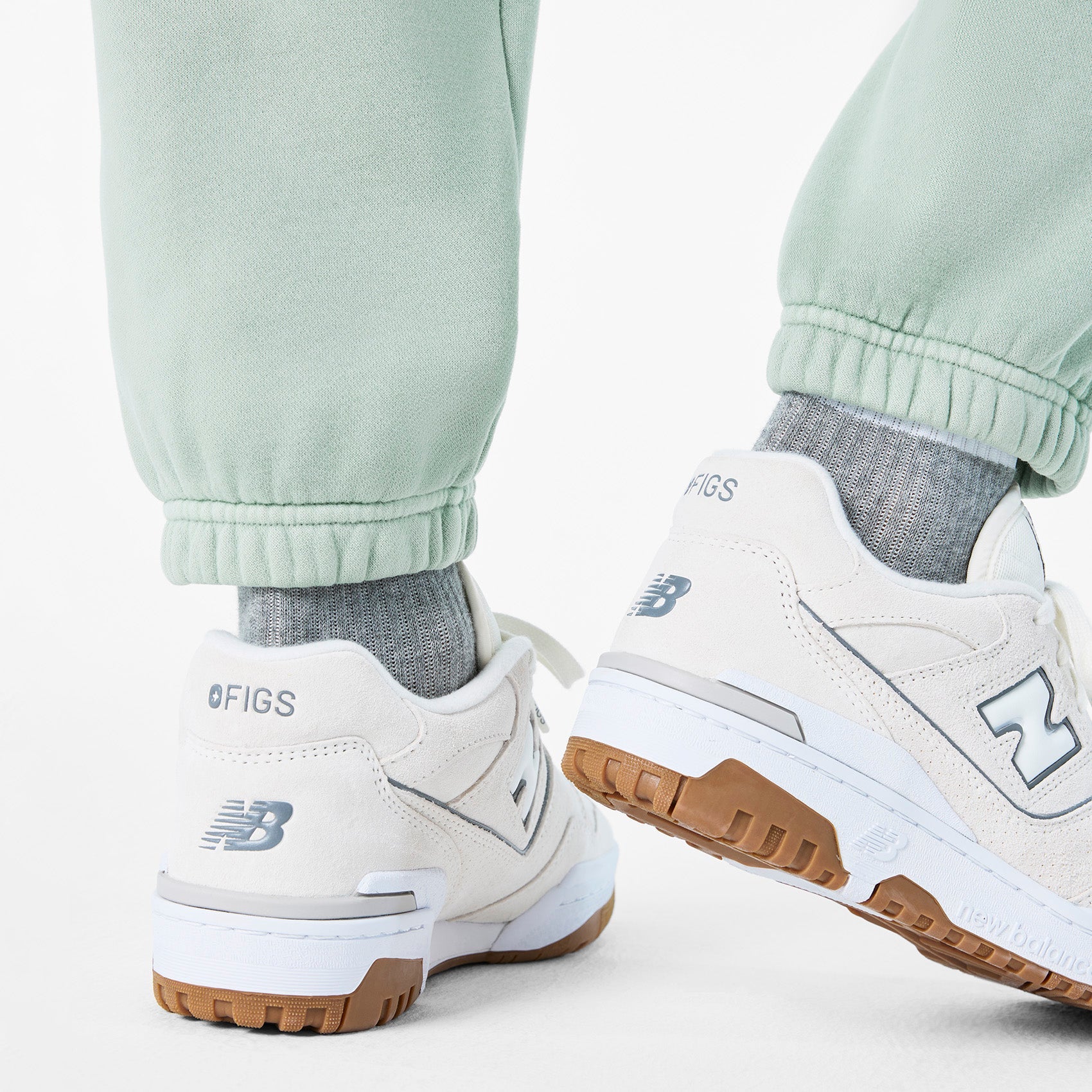 FIGS | New Balance 550 - Cream/Optic White
