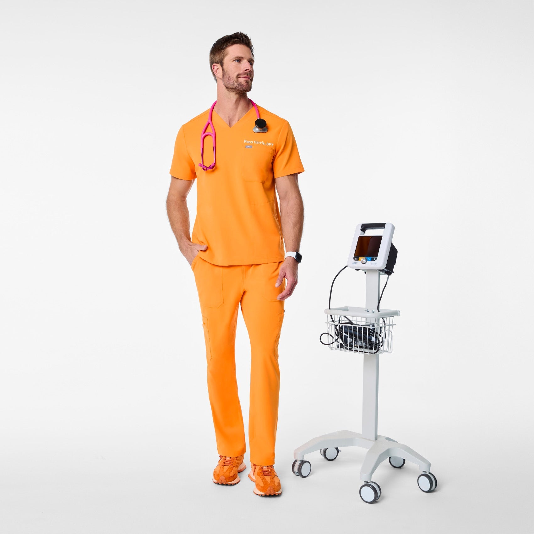 Chisec Scrub Top™ - Creamsicle