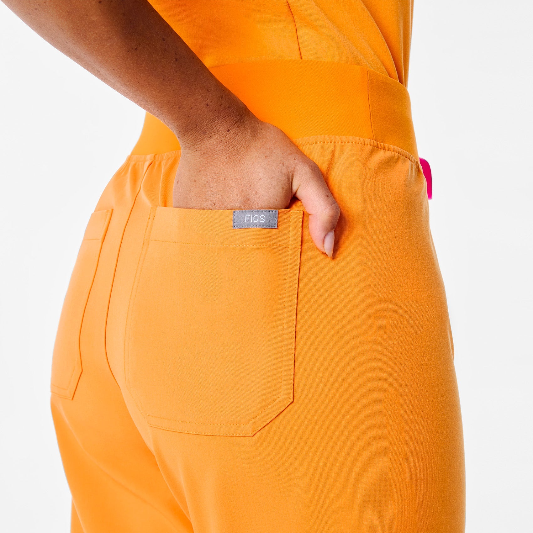 Livingston High-Rise Straight-Leg Scrub Pant™ - Creamsicle