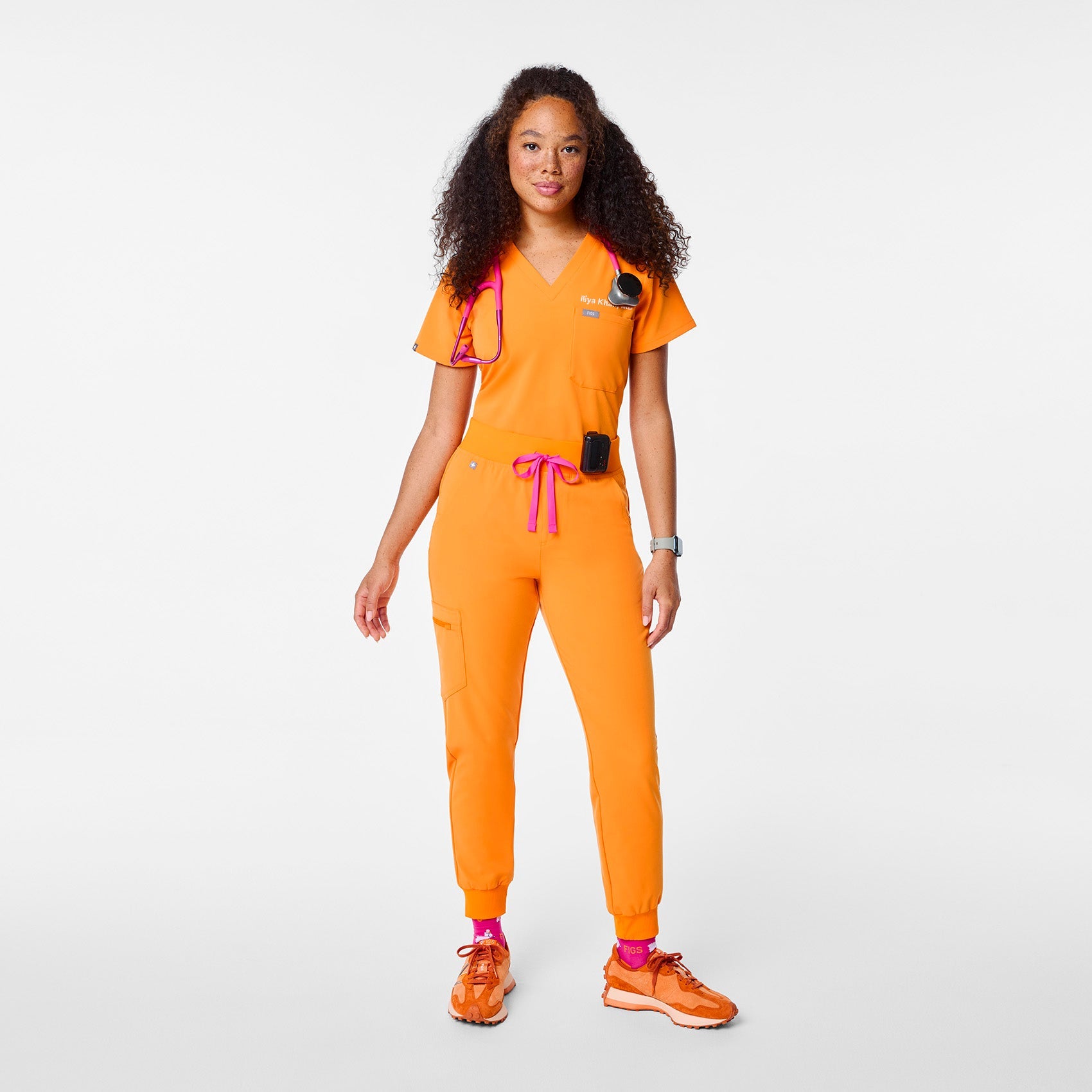 Zamora High-Rise Jogger Scrub Pant™ - Creamsicle