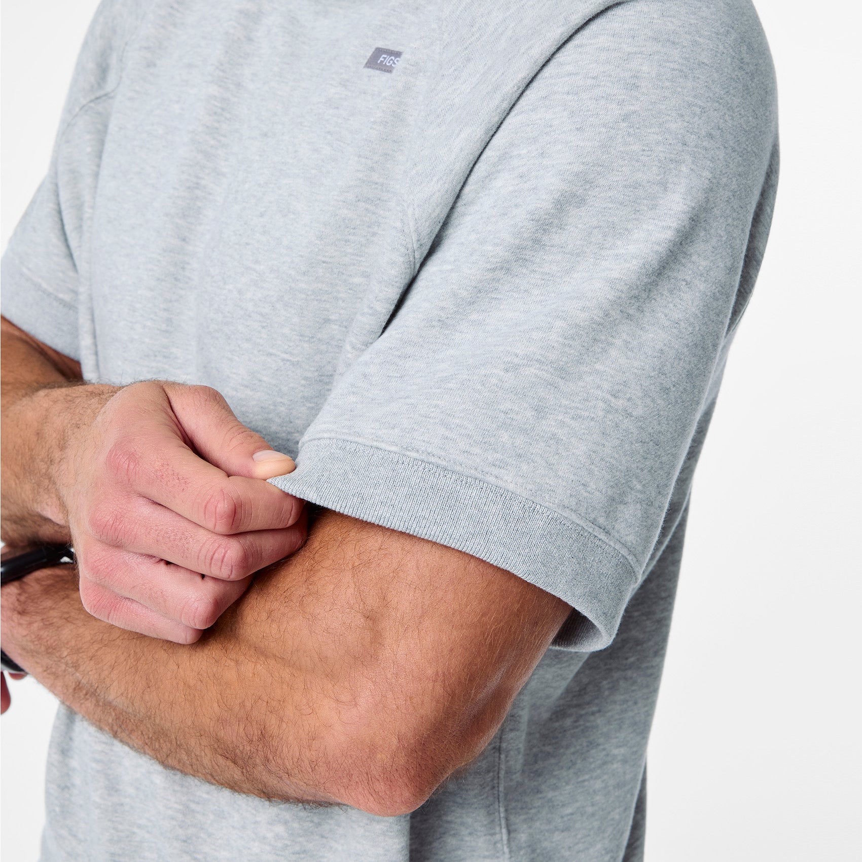 Elliot Short-Sleeve Sweatshirt - Heather Grey