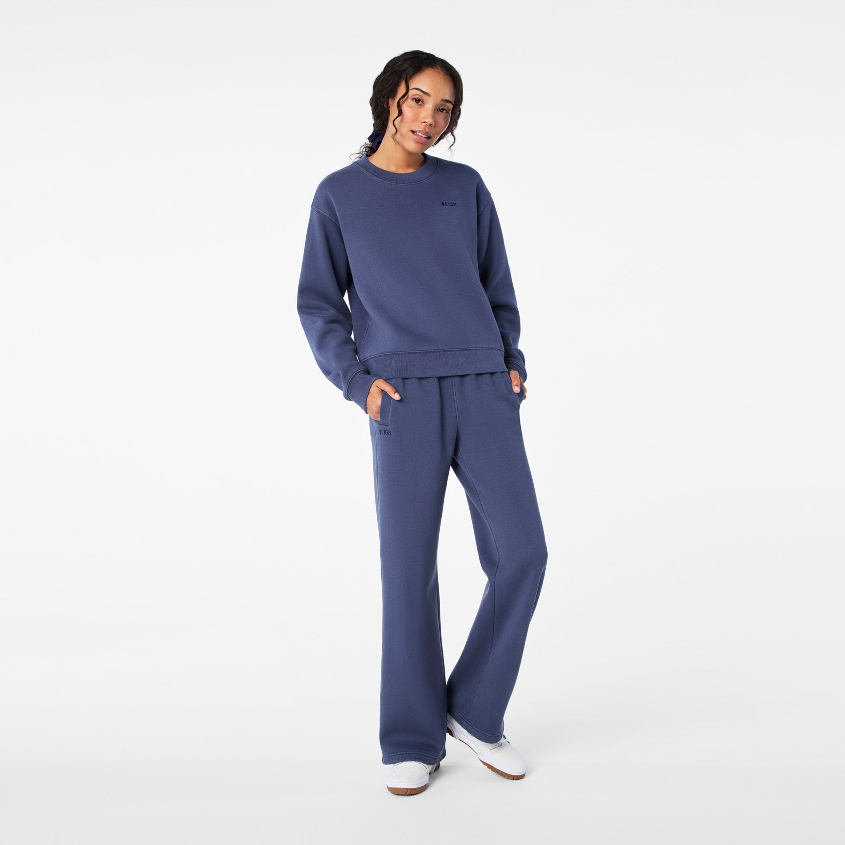 Hayden Vintage Wash Crewneck Sweatshirt - Quiet Navy