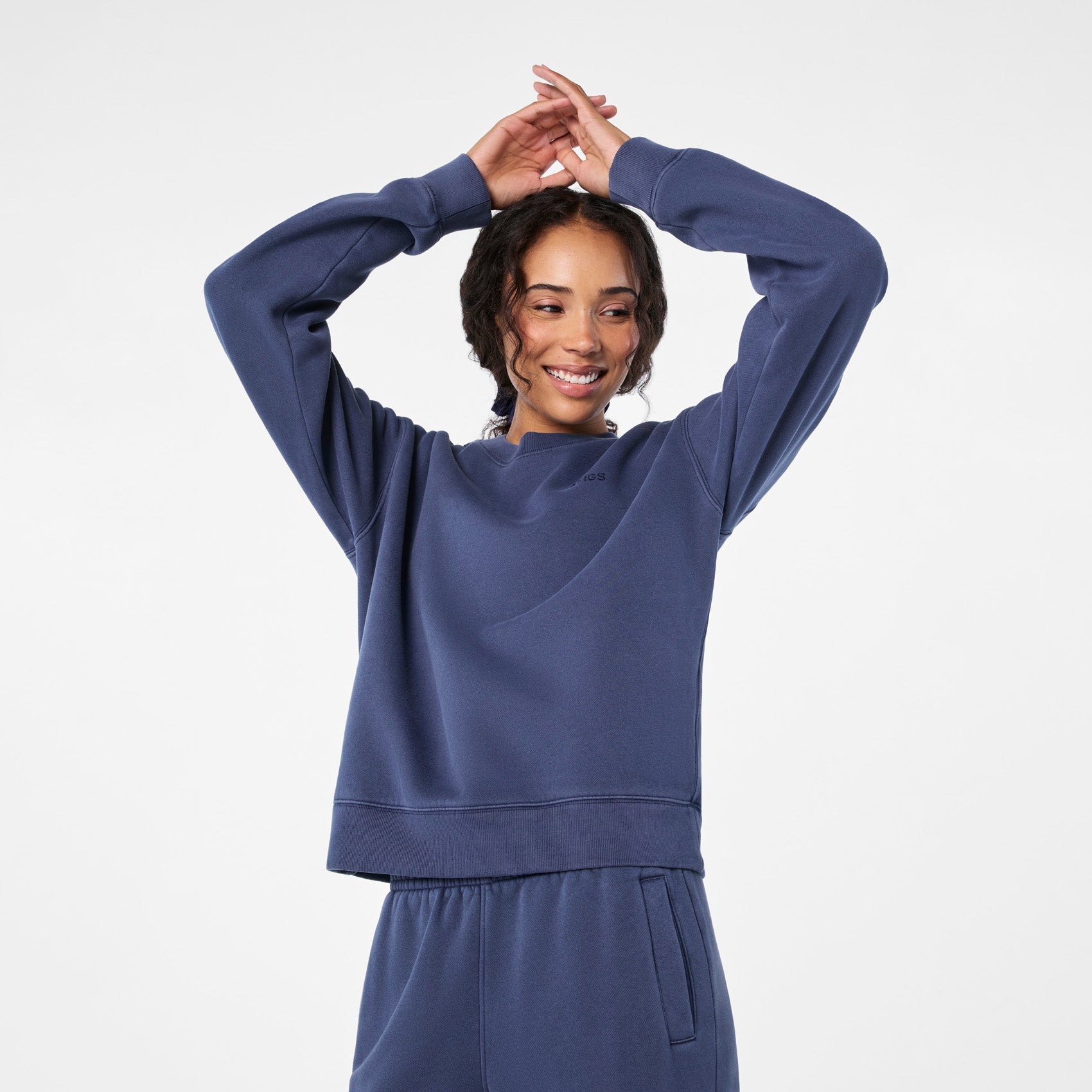 Hayden Vintage Wash Crewneck Sweatshirt - Quiet Navy