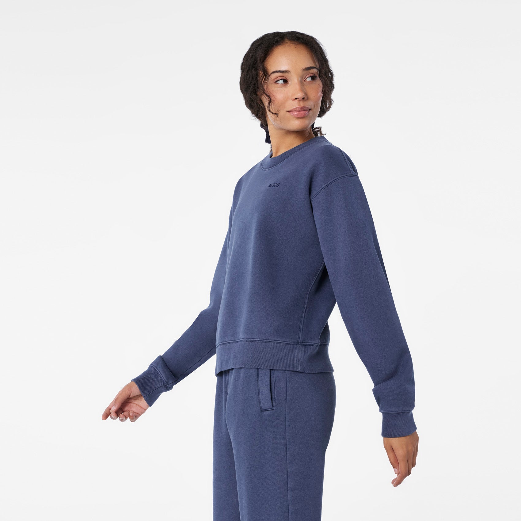 Hayden Vintage Wash Crewneck Sweatshirt - Quiet Navy
