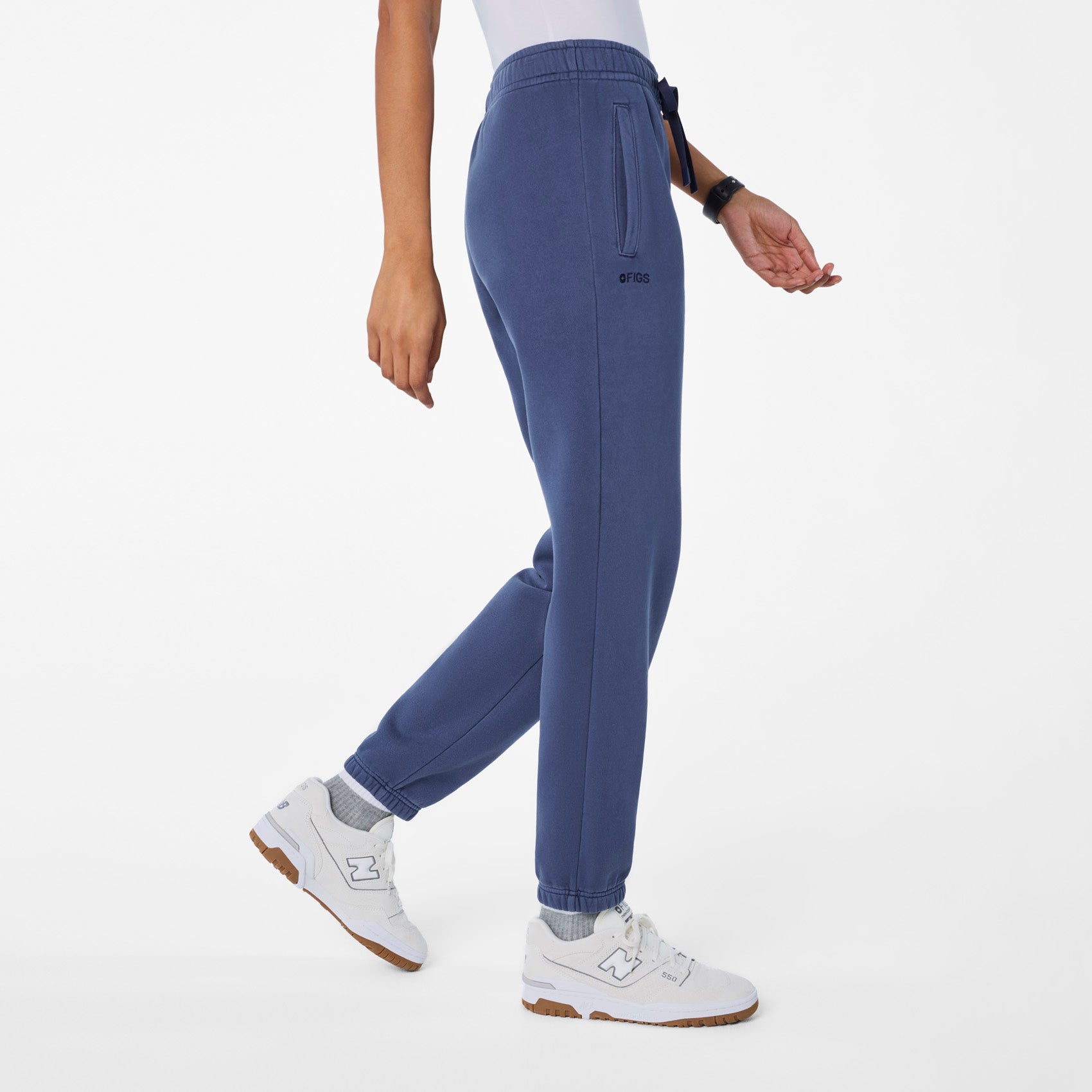 Hayden Vintage Wash Jogger Sweatpants - Quiet Navy