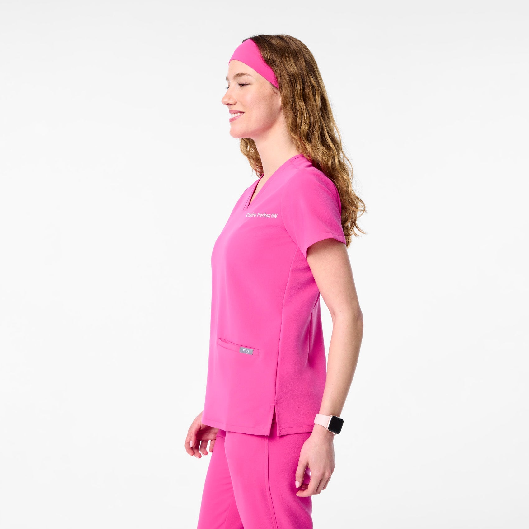 Casma Scrub Top™ - Rapid Response Pink
