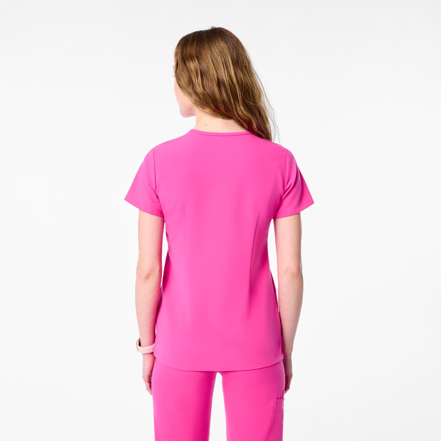 Casma Scrub Top™ - Rapid Response Pink