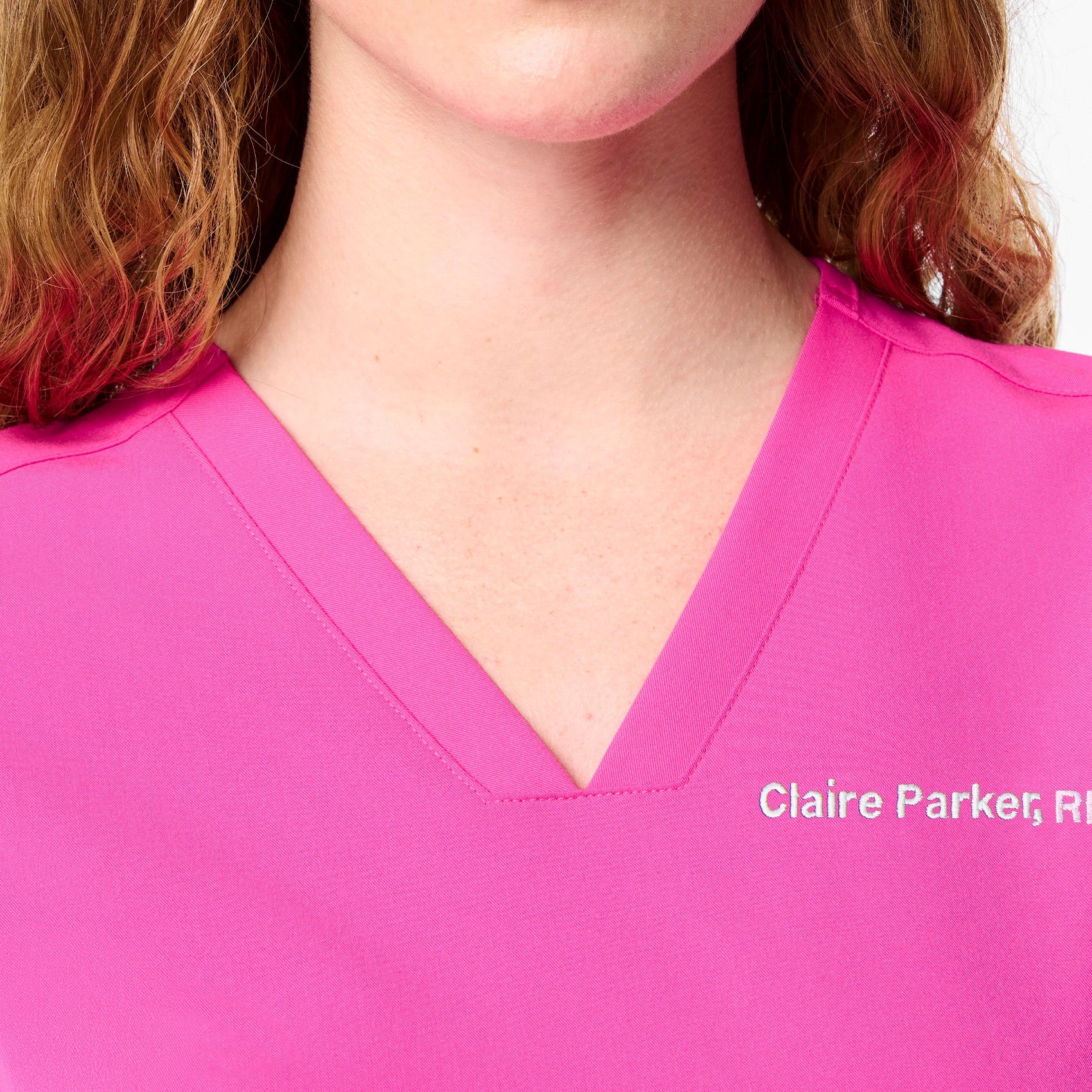 Casma Scrub Top™ - Rapid Response Pink