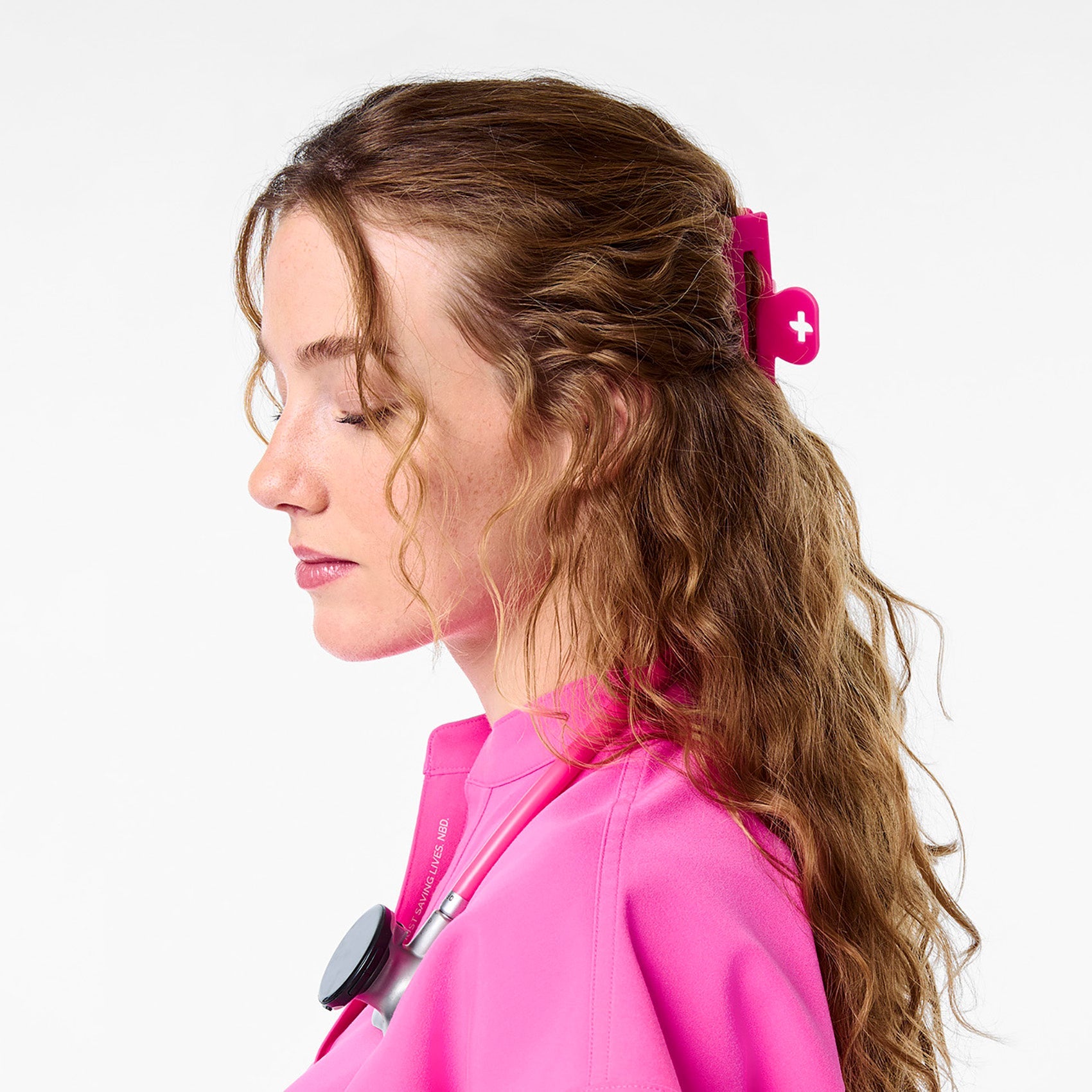 FIGS Claw Clip - Rapid Response Pink