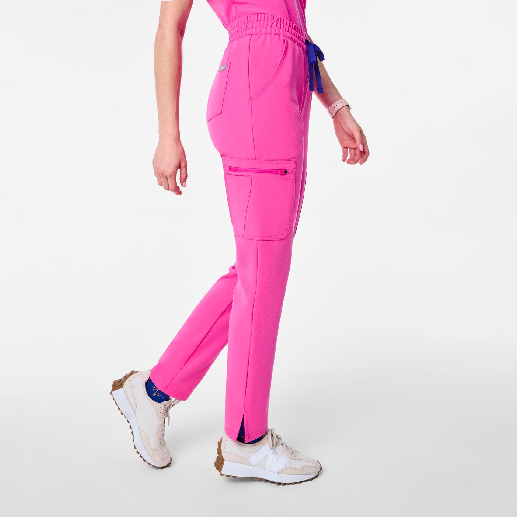 Dowa High-Rise Straight-Leg Scrub Pant - Rapid Response Pink