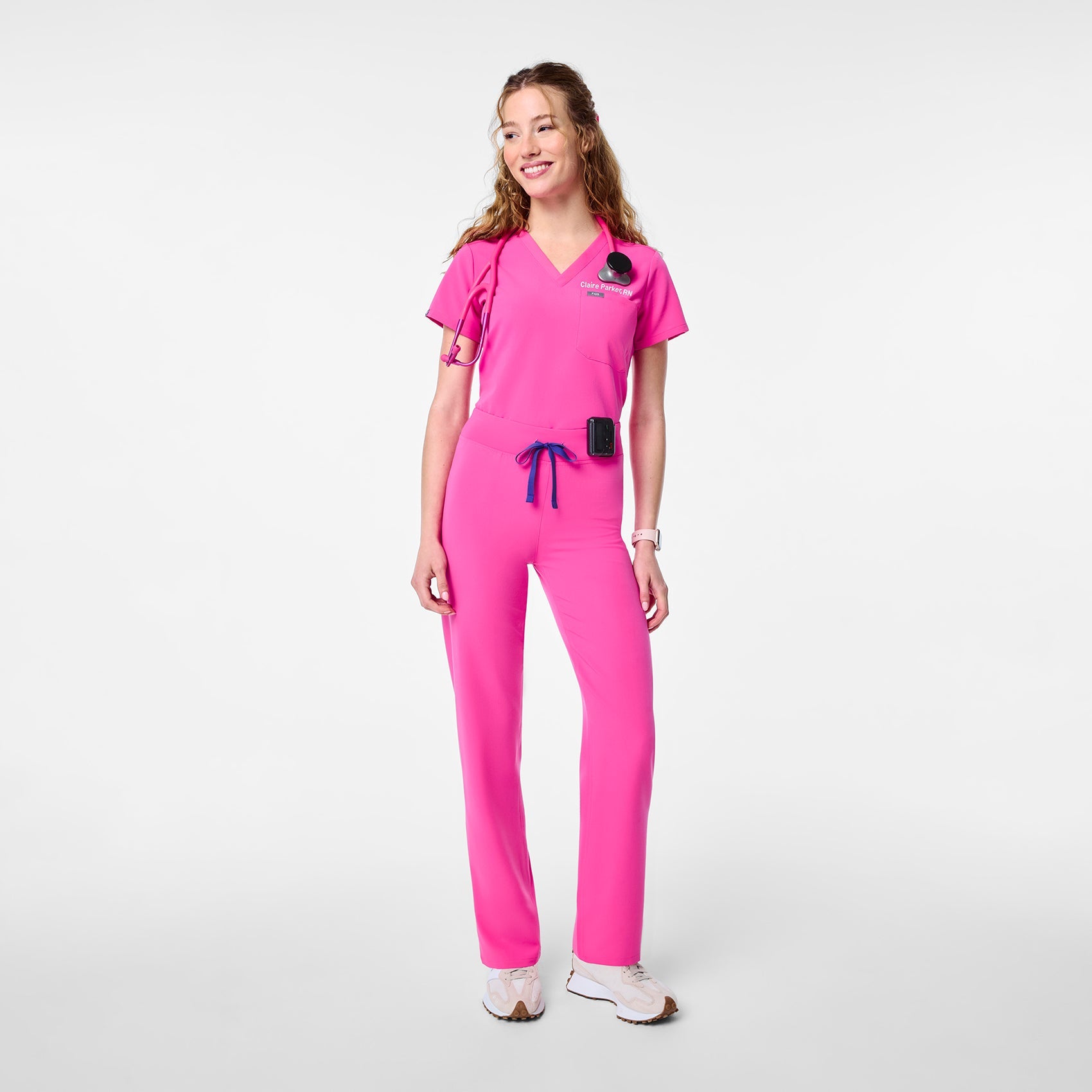 Livingston High-Rise Straight-Leg Scrub Pant™ - Rapid Response Pink
