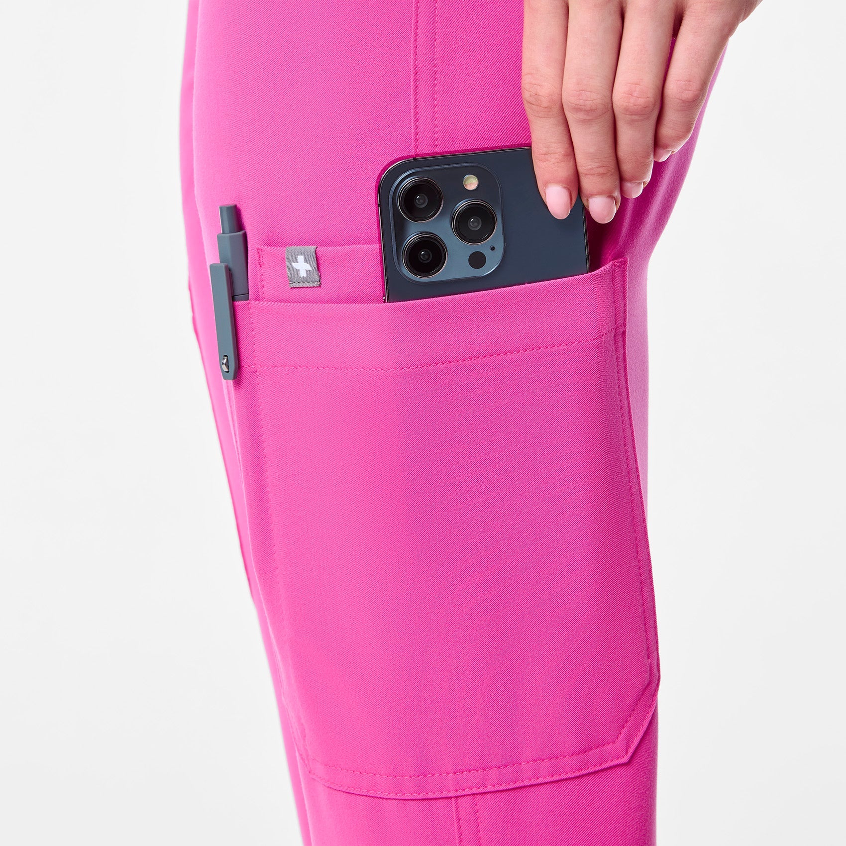 Yola High-Rise Slim Scrub Pant™ - Rapid Response Pink