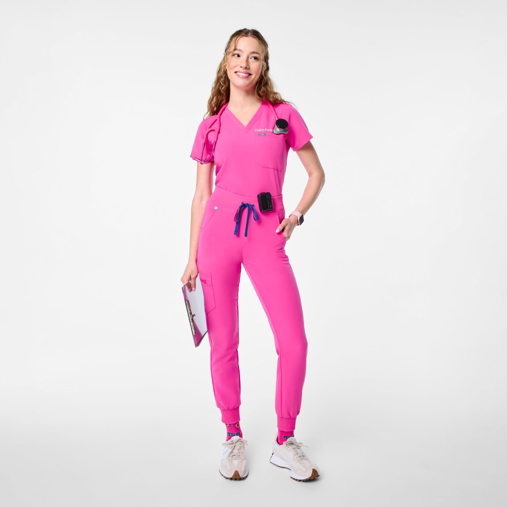 Zamora High-Rise Jogger Scrub Pant™ - Rapid Response Pink