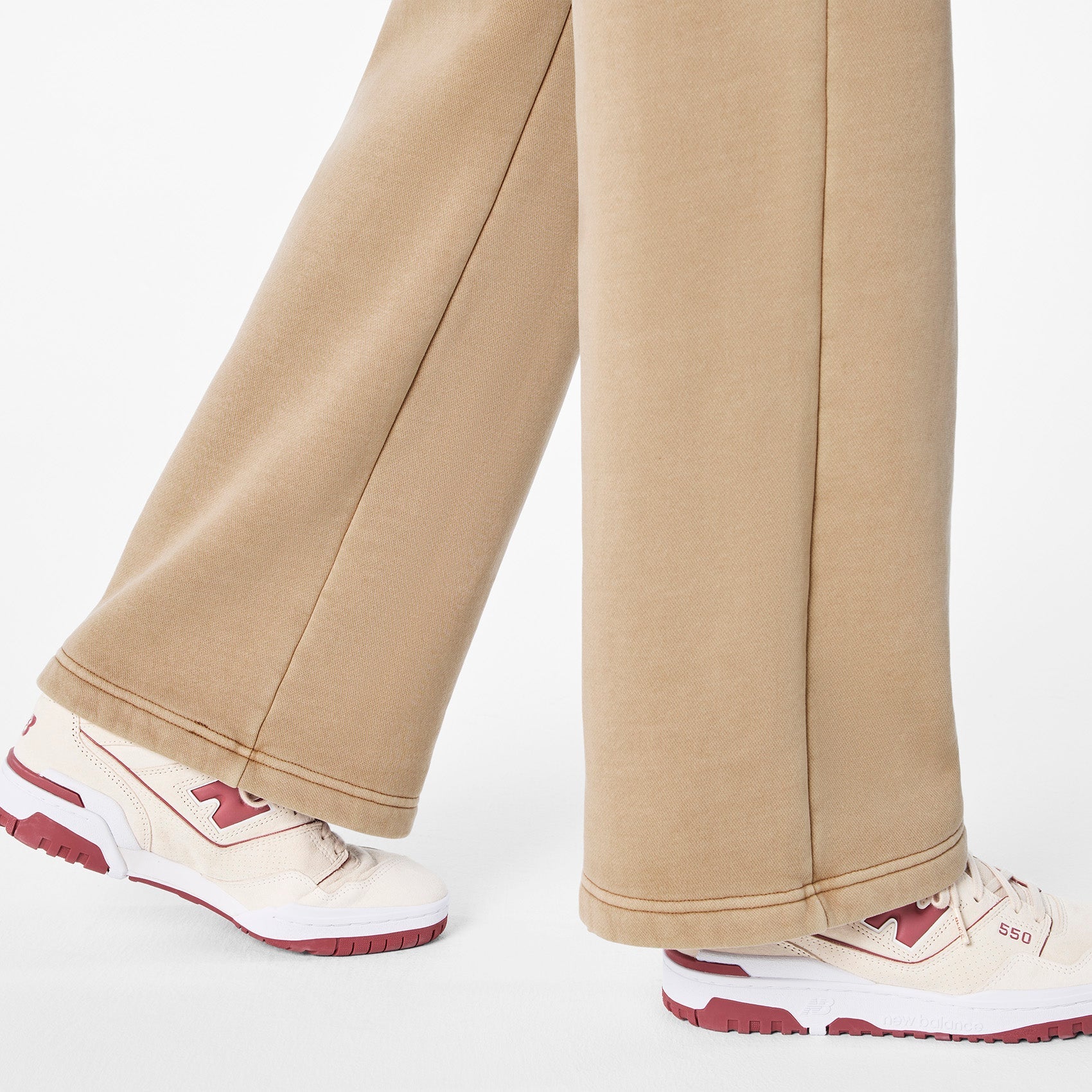 Hayden Vintage Wash Wide-Leg Sweatpants - Sequoia
