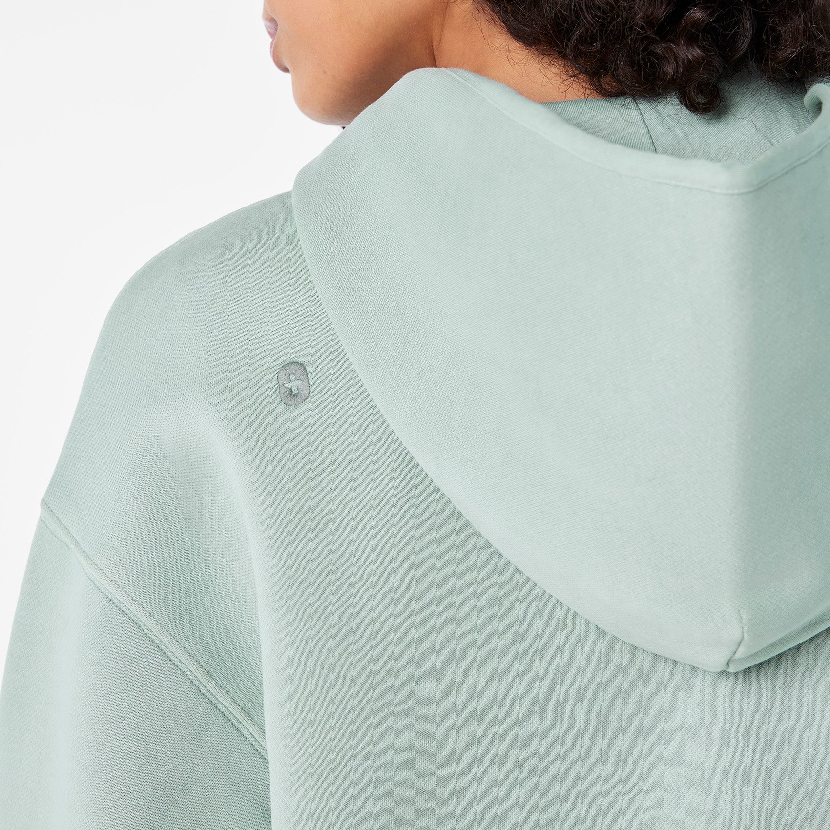 Hayden Vintage Wash Cropped Hoodie Sweatshirt - Soft Sage
