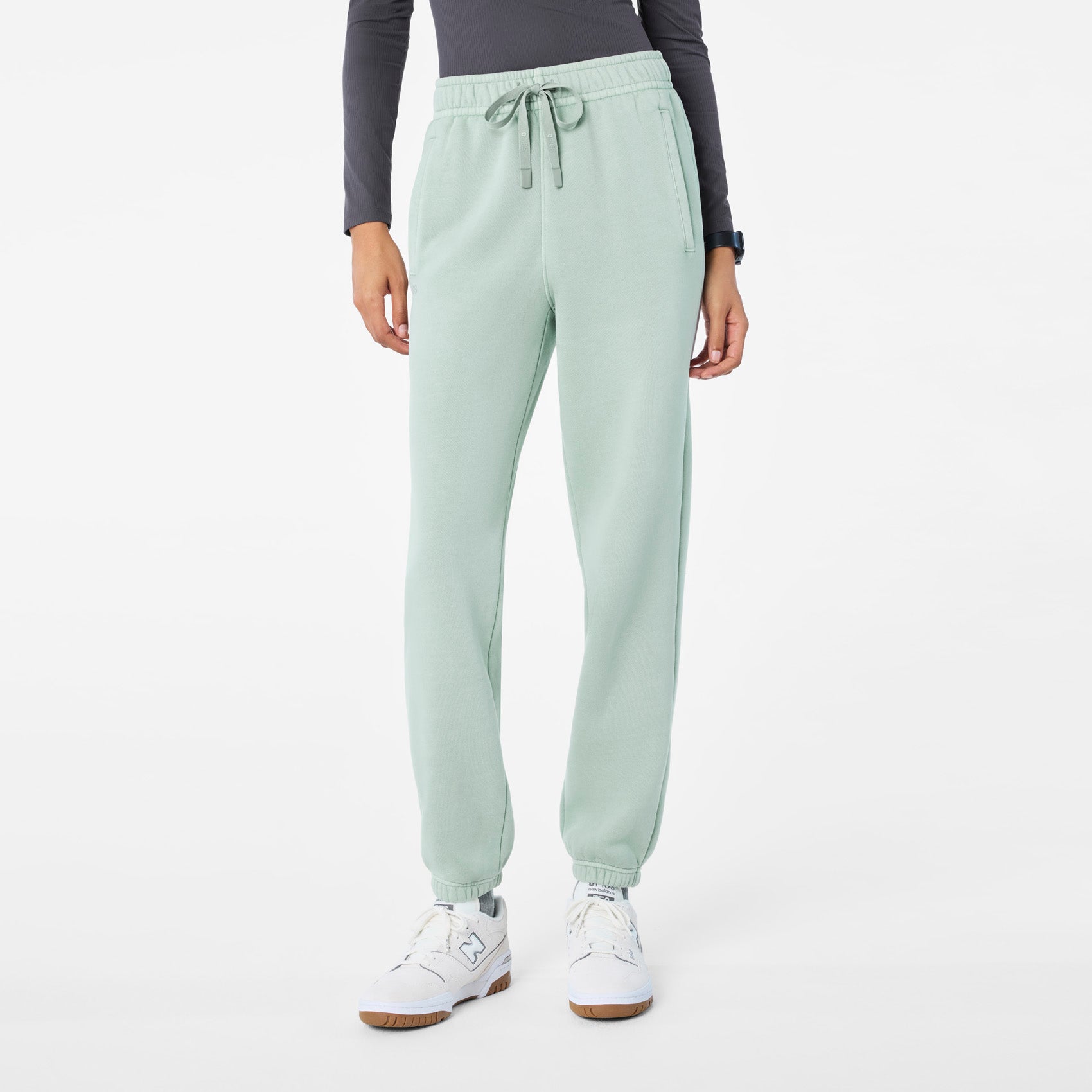 Hayden Vintage Wash Jogger Sweatpants - Soft Sage