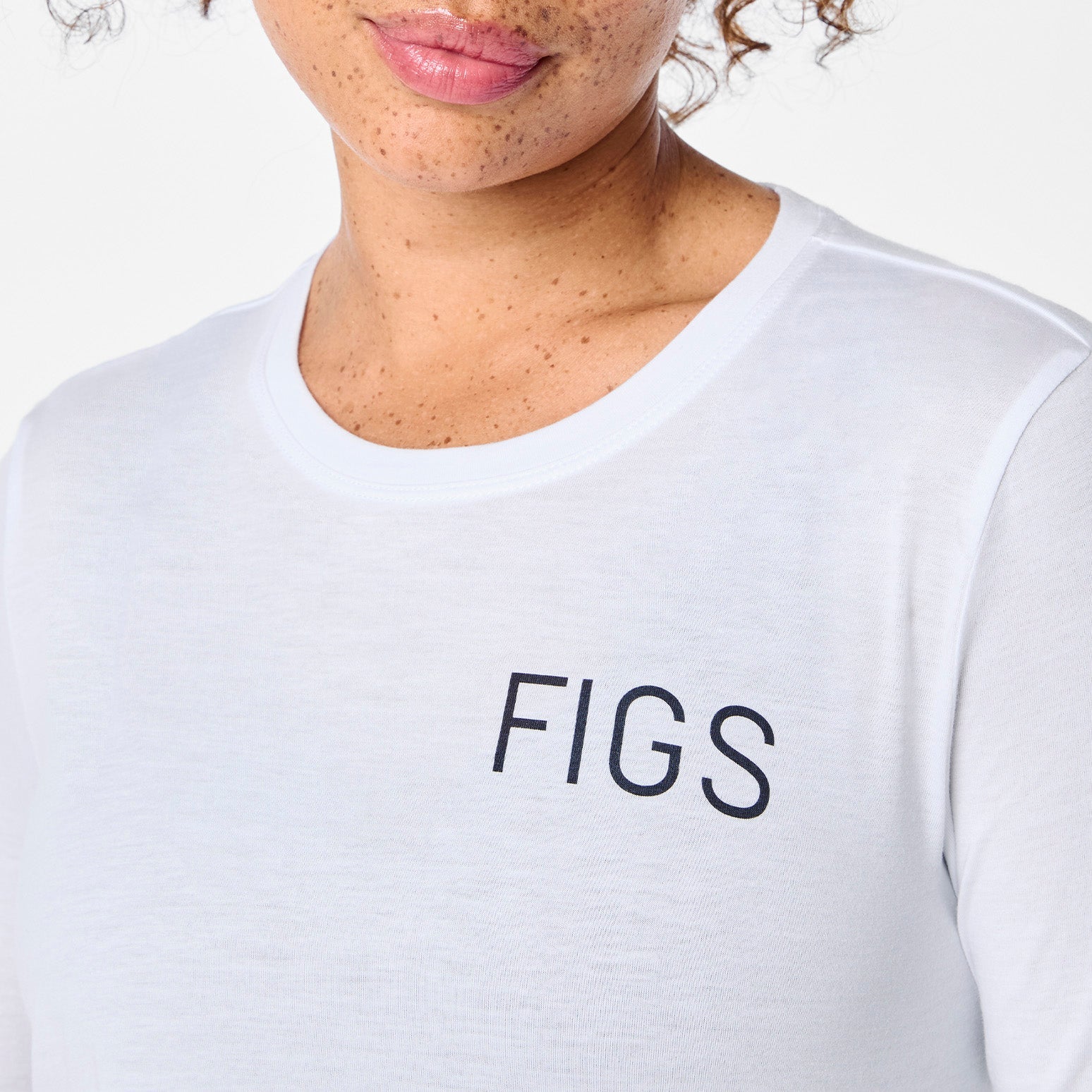  Spring White Long-Sleeve Underscrub - Optic White