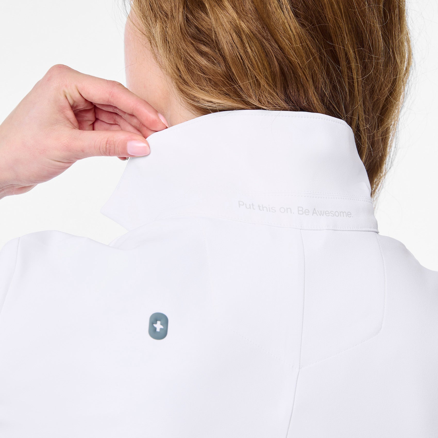 Bellevue Long Slim Lab Coat - White
