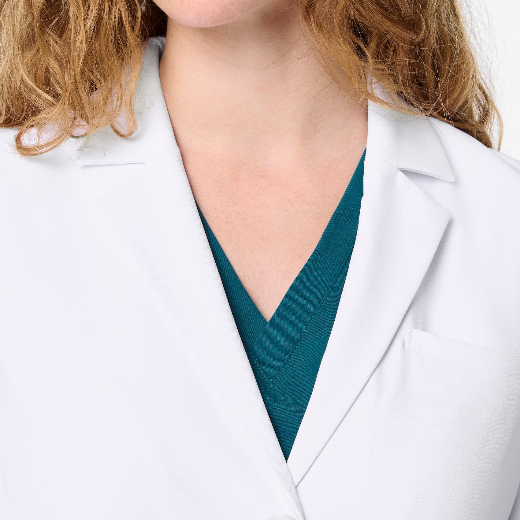 Bellevue Long Slim Lab Coat - White
