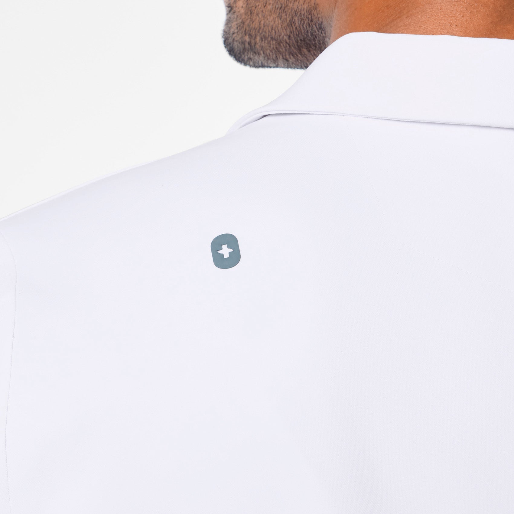 Harlem Short Slim Lab Coat - White