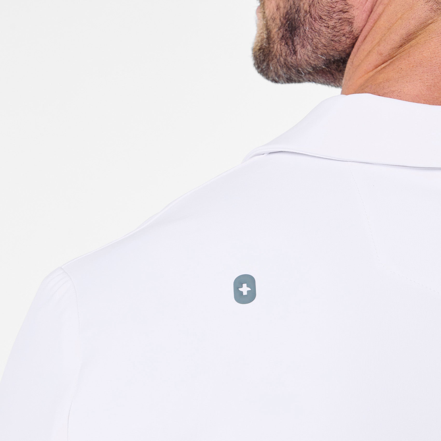 Harlem Long Slim Lab Coat - White