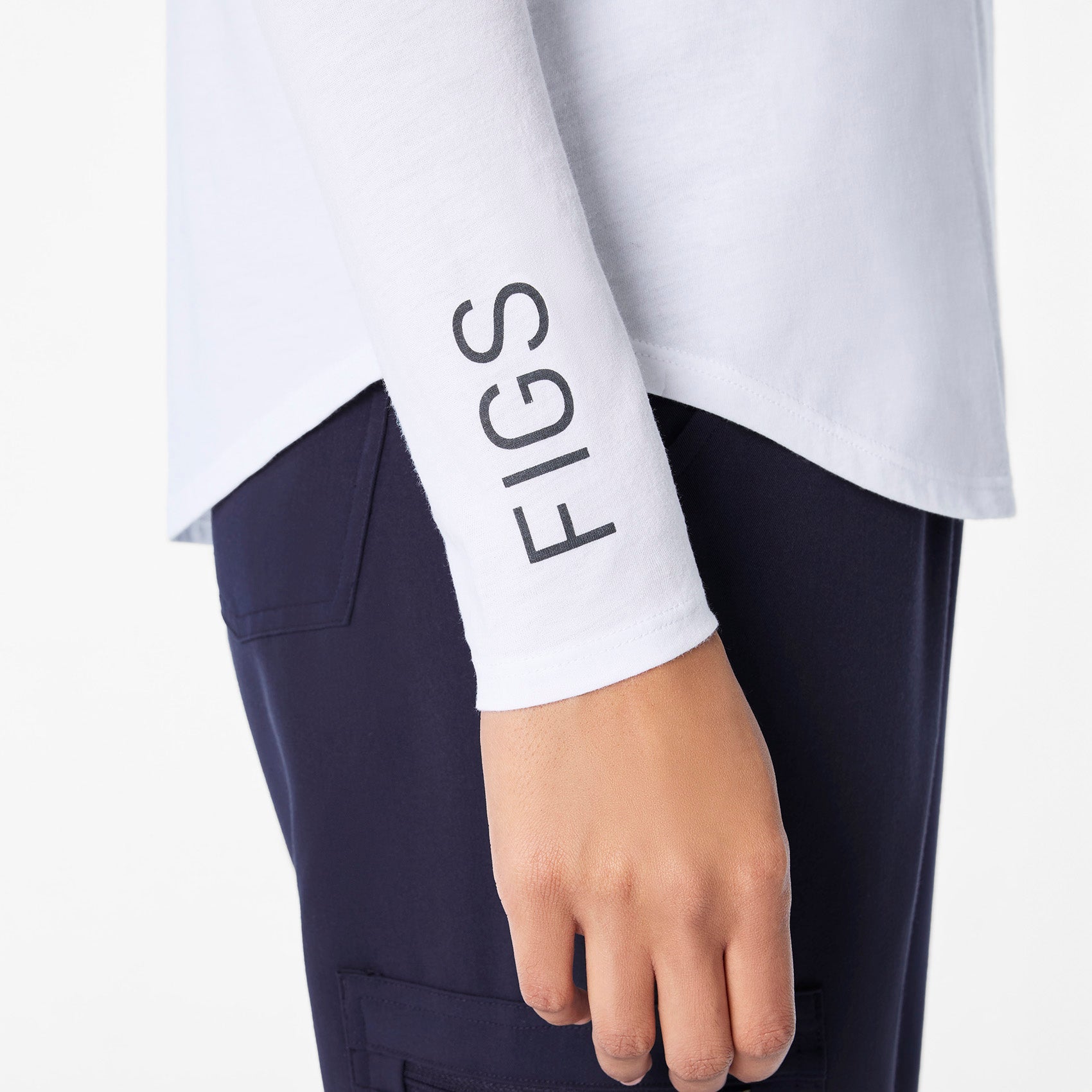 My First Name Is Doctor Long-Sleeve Underscrub - Optic White