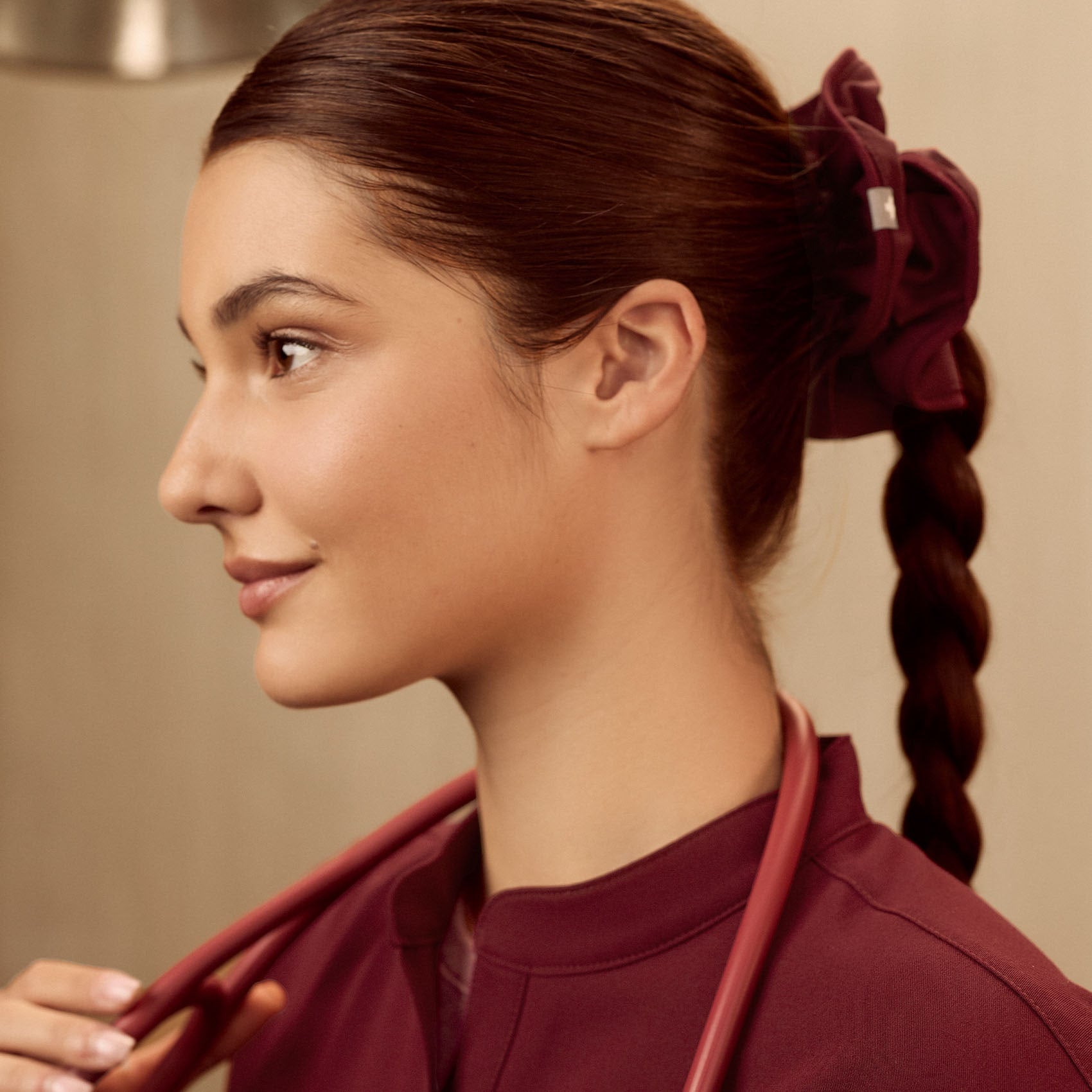 FIGS Scrunchie - Burgundy