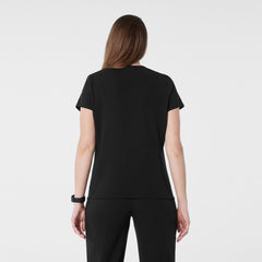 Catarina Maternity Scrub Top - Black