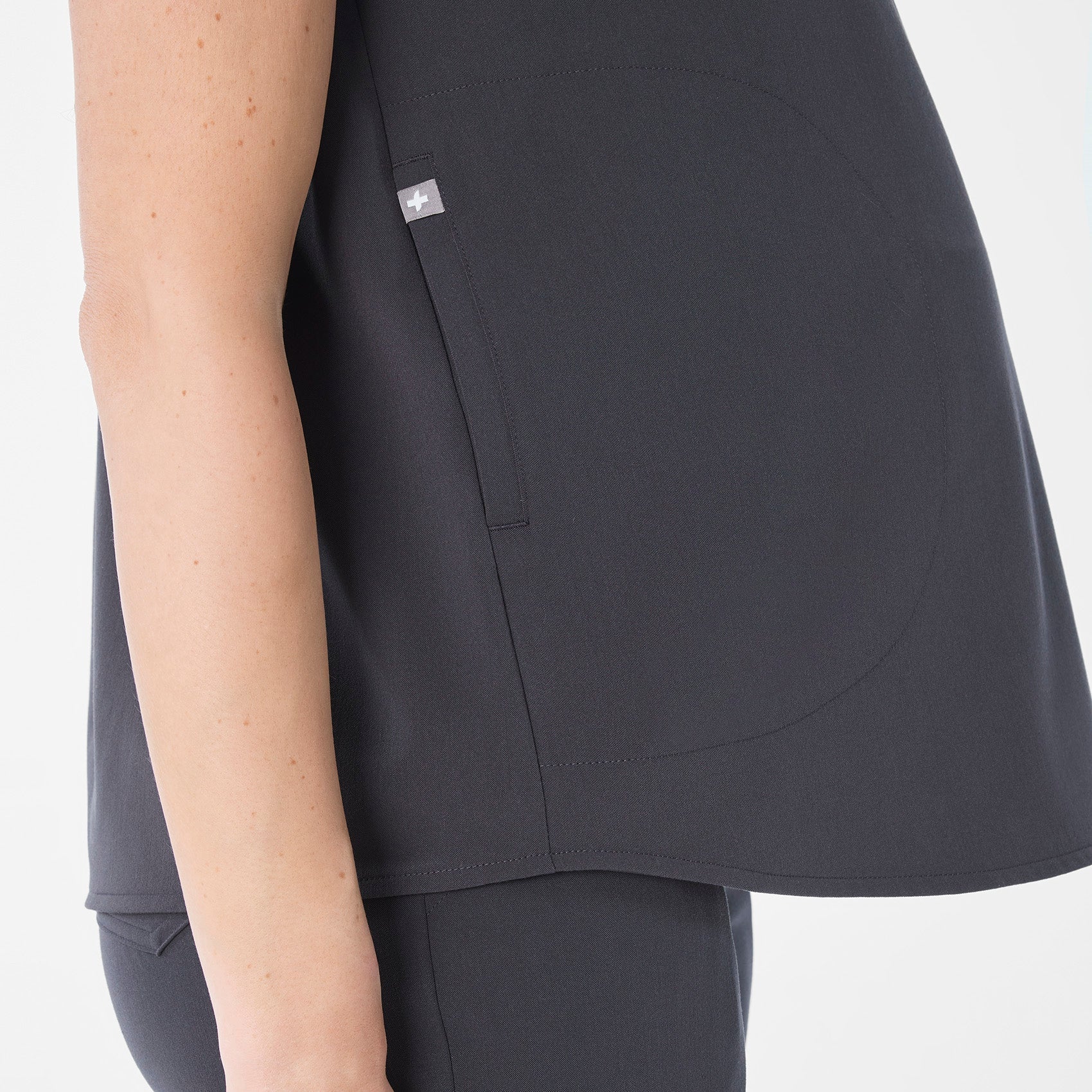  Rafaela Maternity Scrub Top - Charcoal