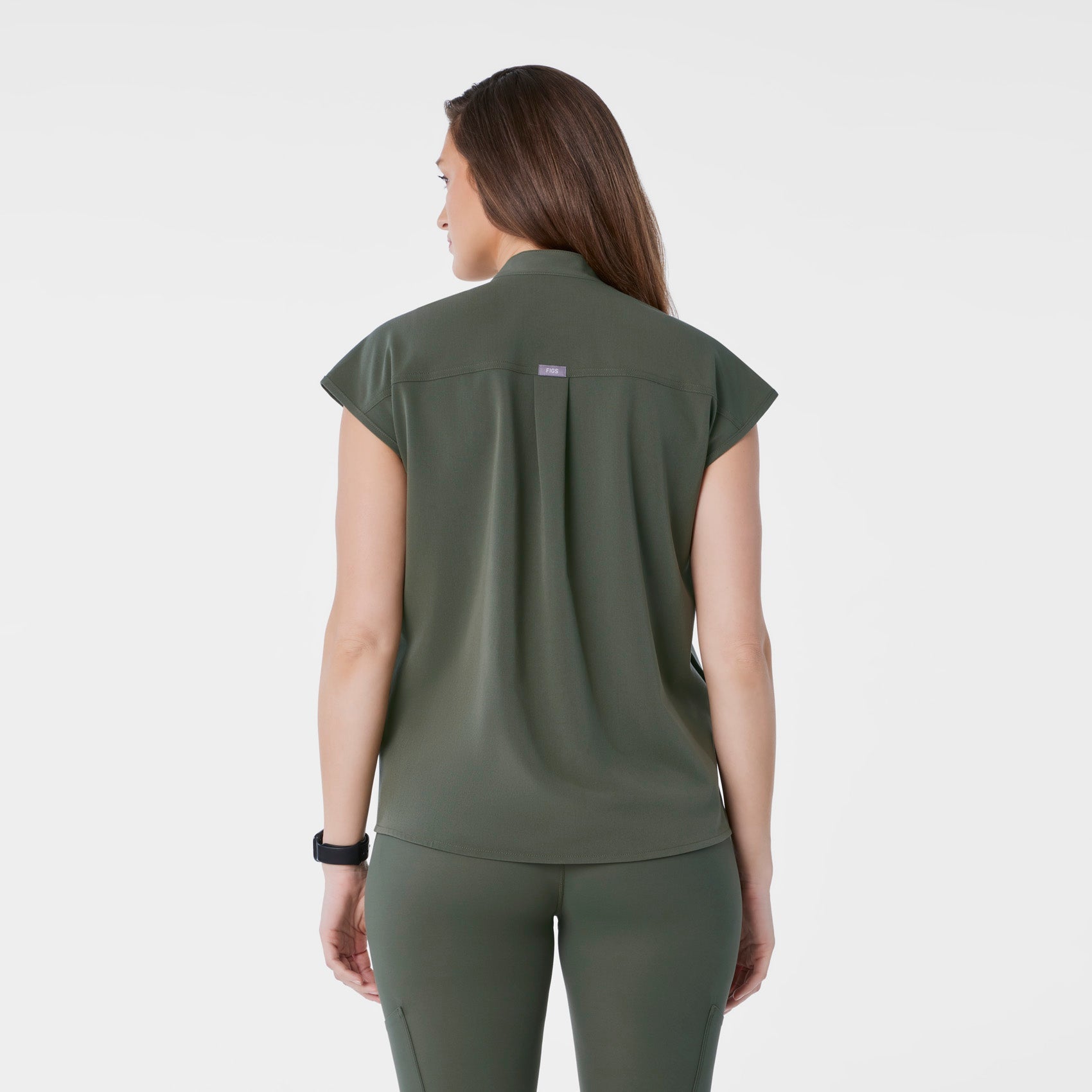  Rafaela Maternity Scrub Top - Moss