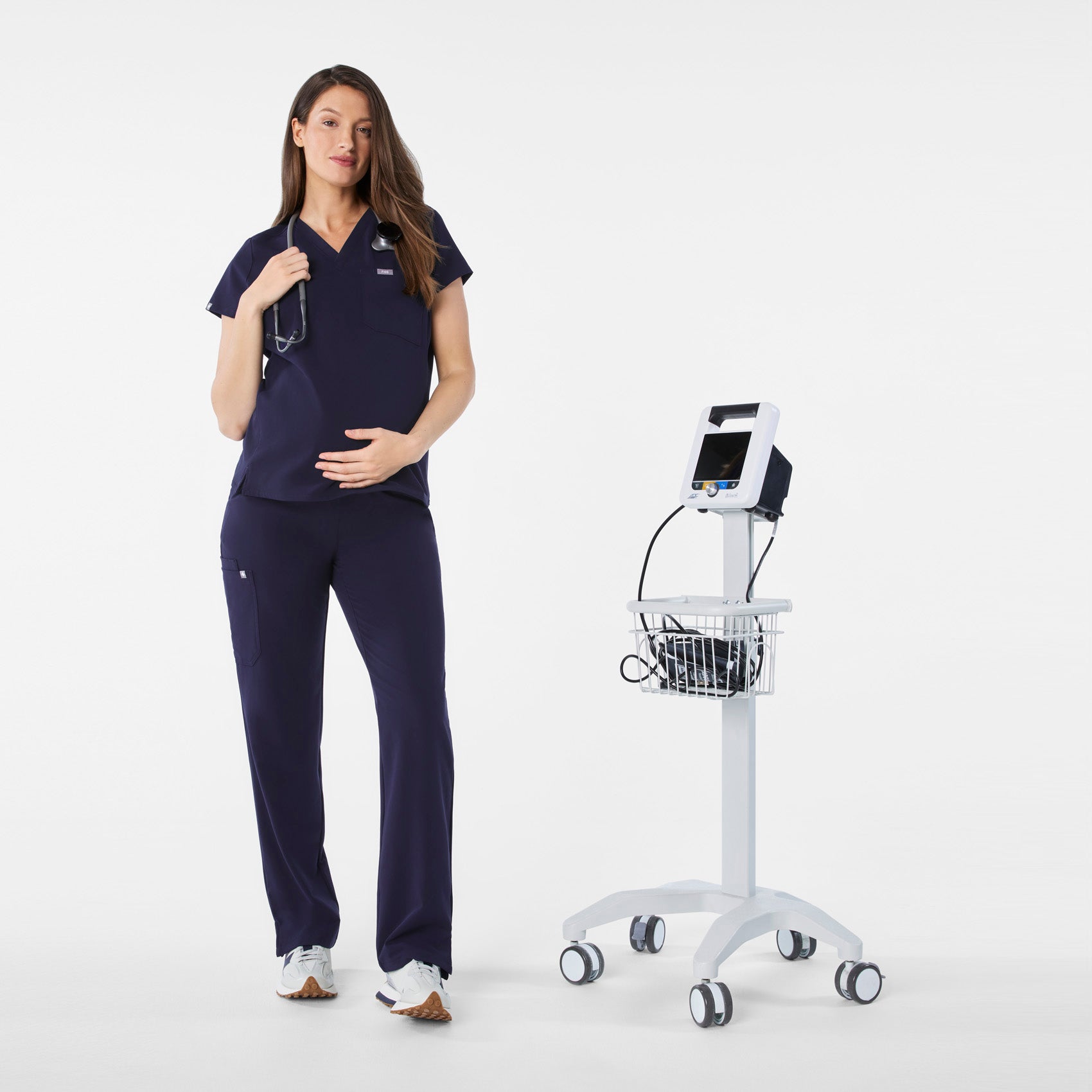 Kade Maternity Straight-Leg Scrub Pant - Navy