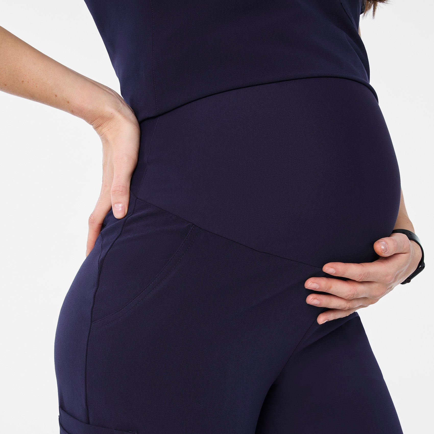 Kade Maternity Straight-Leg Scrub Pant - Navy