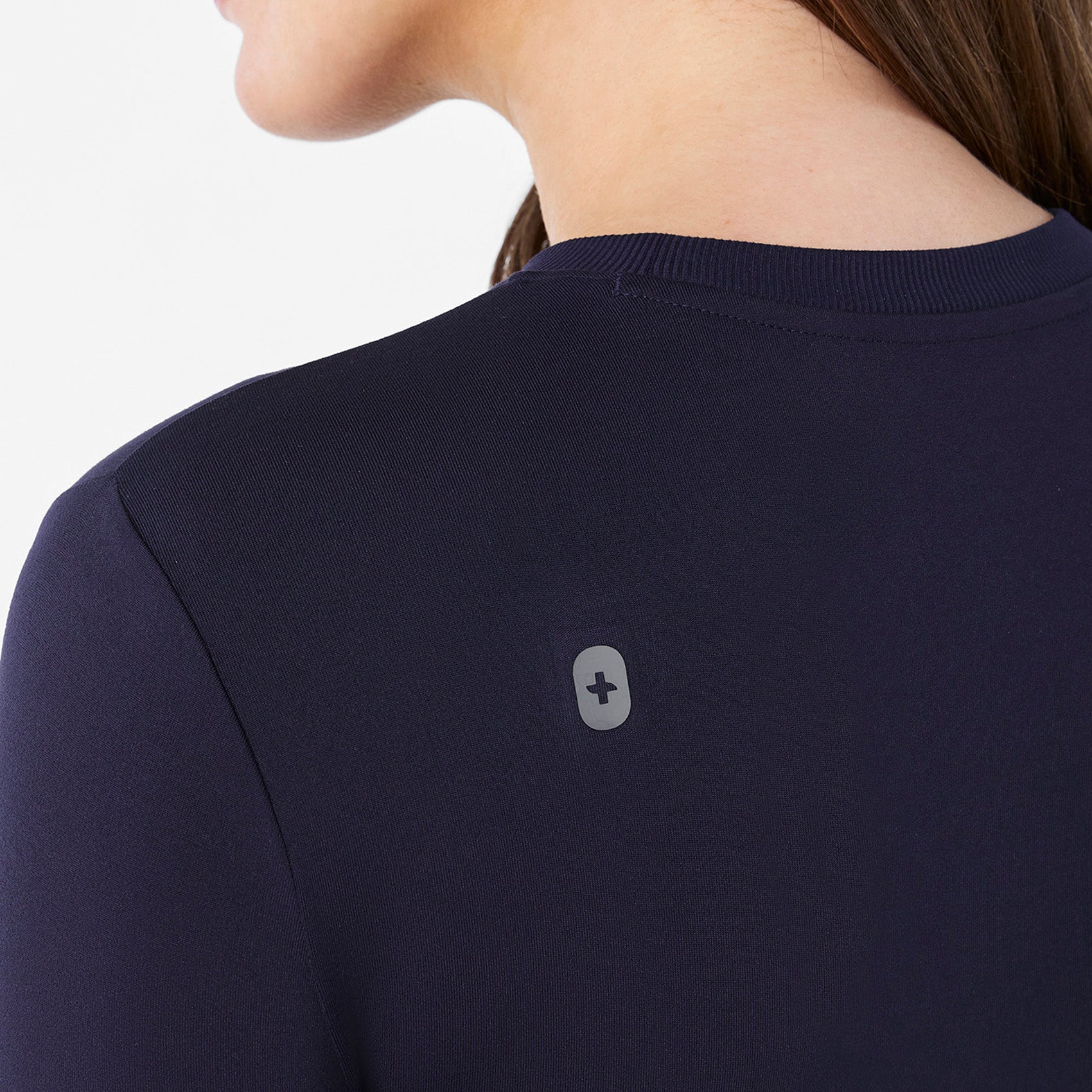 Cary Maternity Long-Sleeve Underscrub - Navy