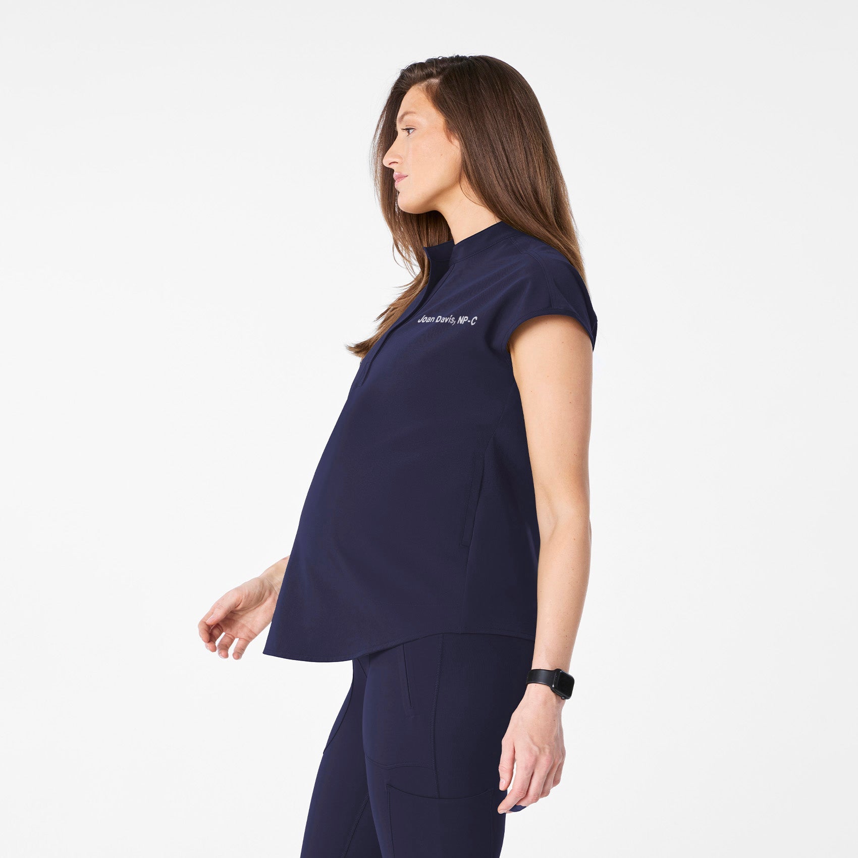  Rafaela Maternity Scrub Top - Navy