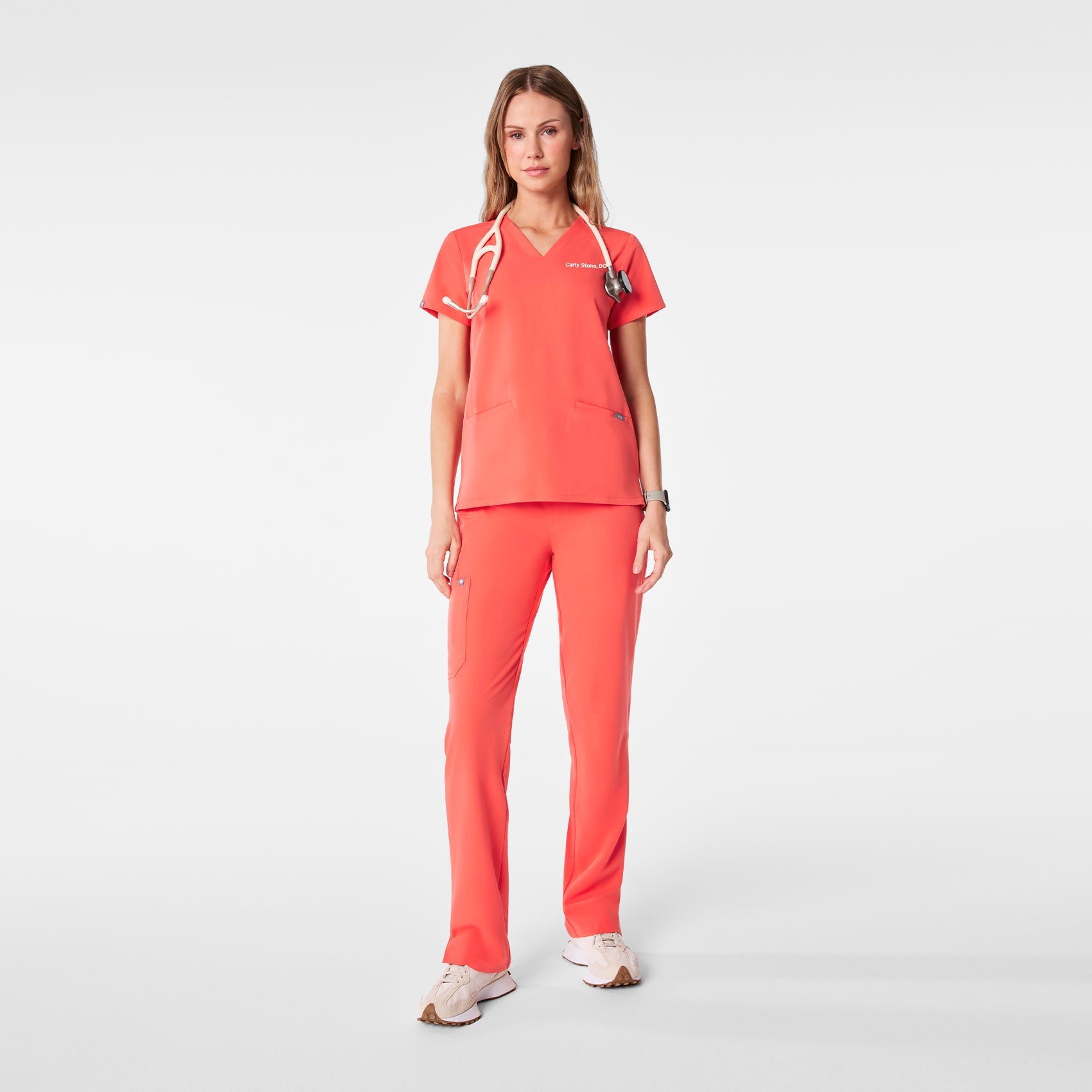 Casma Scrub Top™ - Fireside