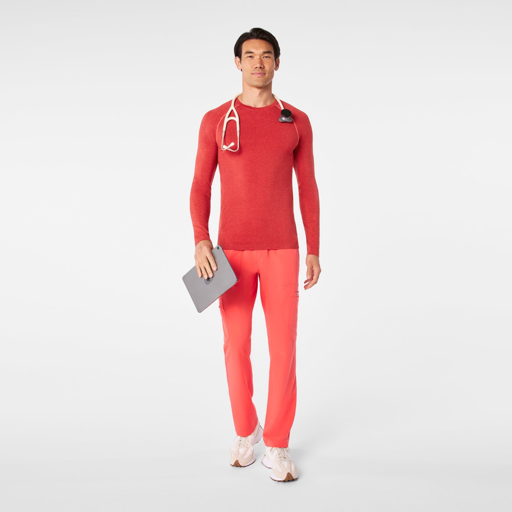 Makato Seamless Long-Sleeve Underscrub - Dark Fireside