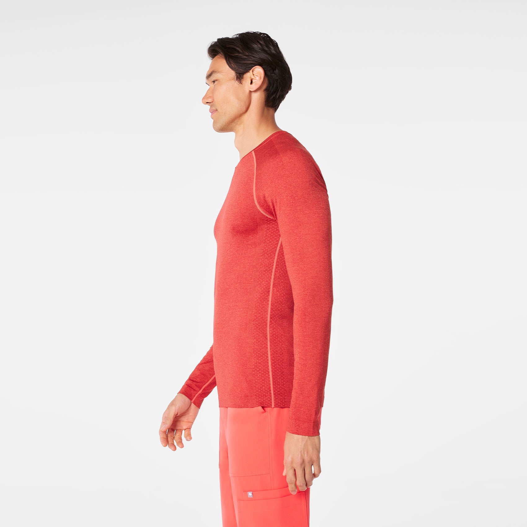 Makato Seamless Long-Sleeve Underscrub - Dark Fireside