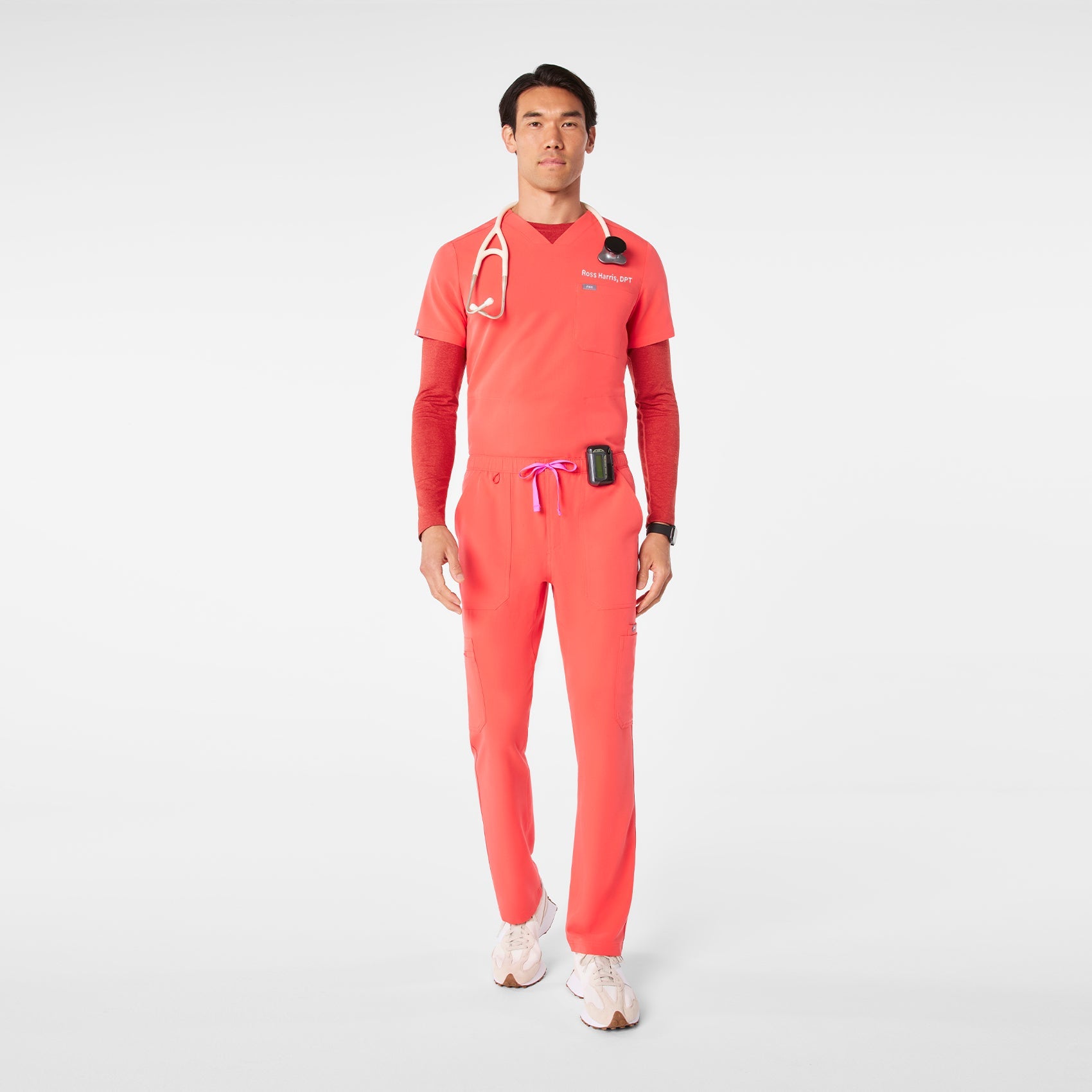 Makato Seamless Long-Sleeve Underscrub - Dark Fireside