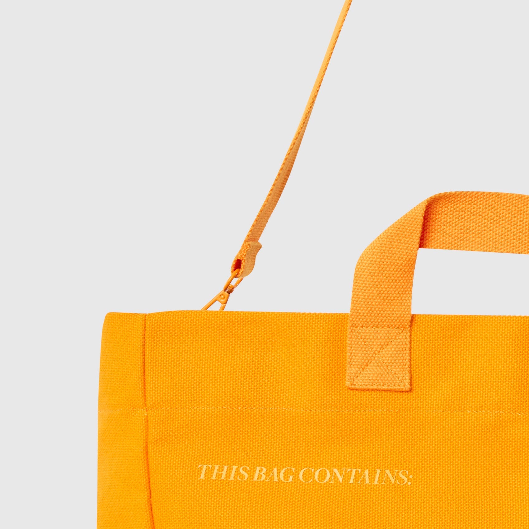 A Very Large Needle Detachable Strap Tote - Creamsicle