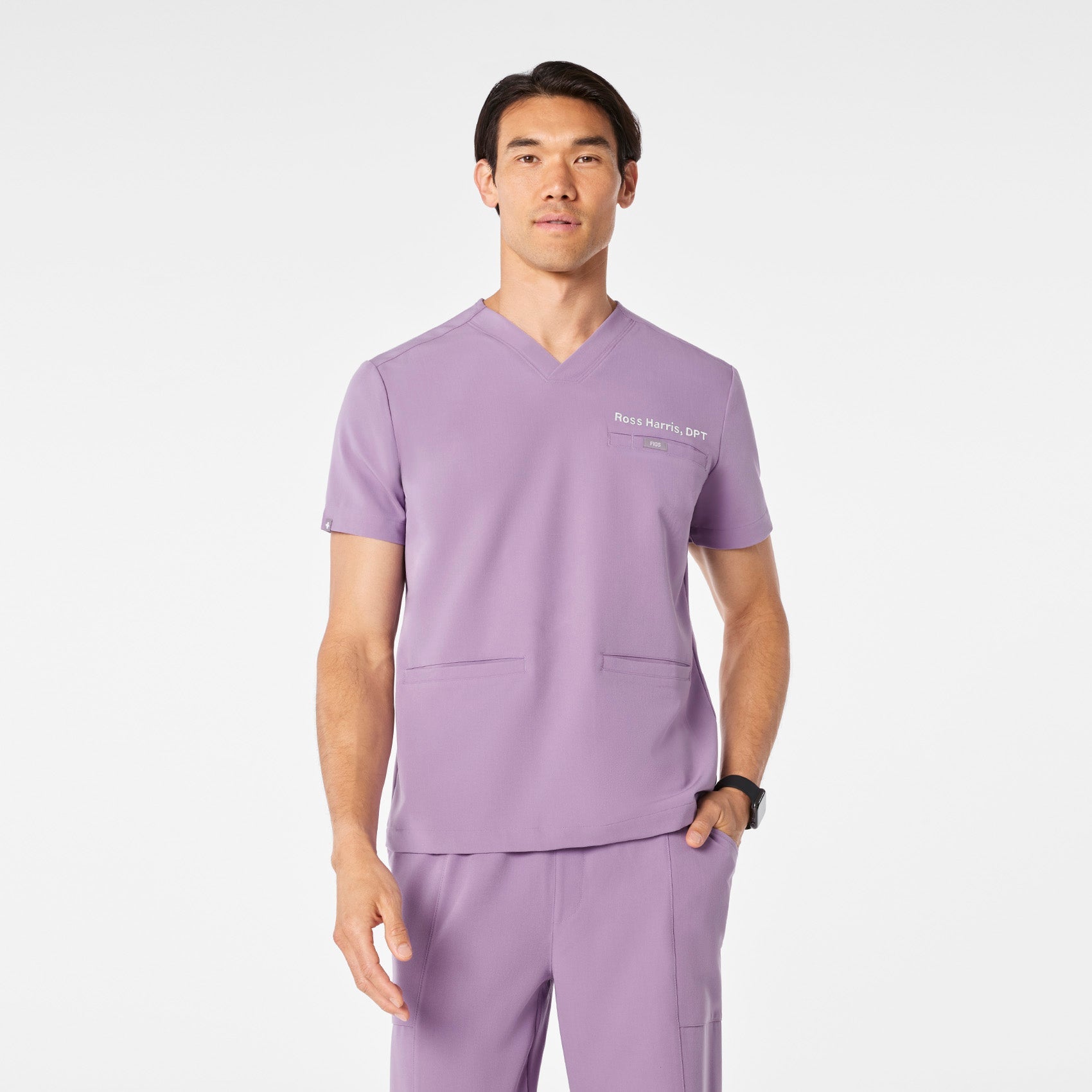 Abbott V-Neck Scrub Top  - Purple Haze