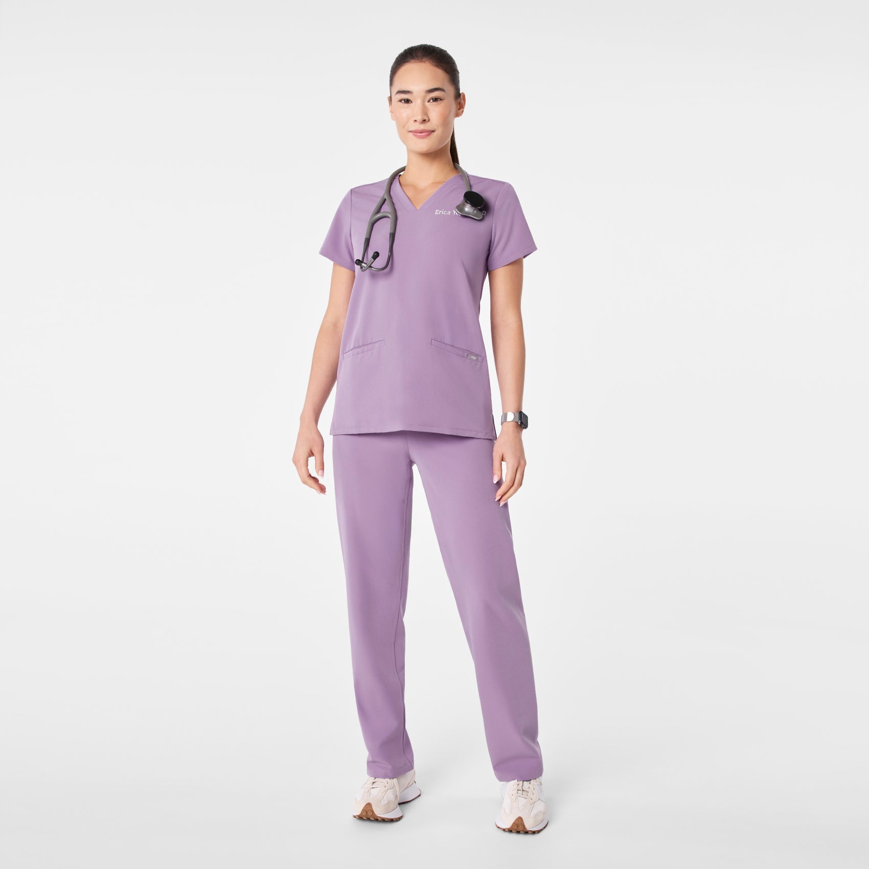 Casma Scrub Top™ - Purple Haze