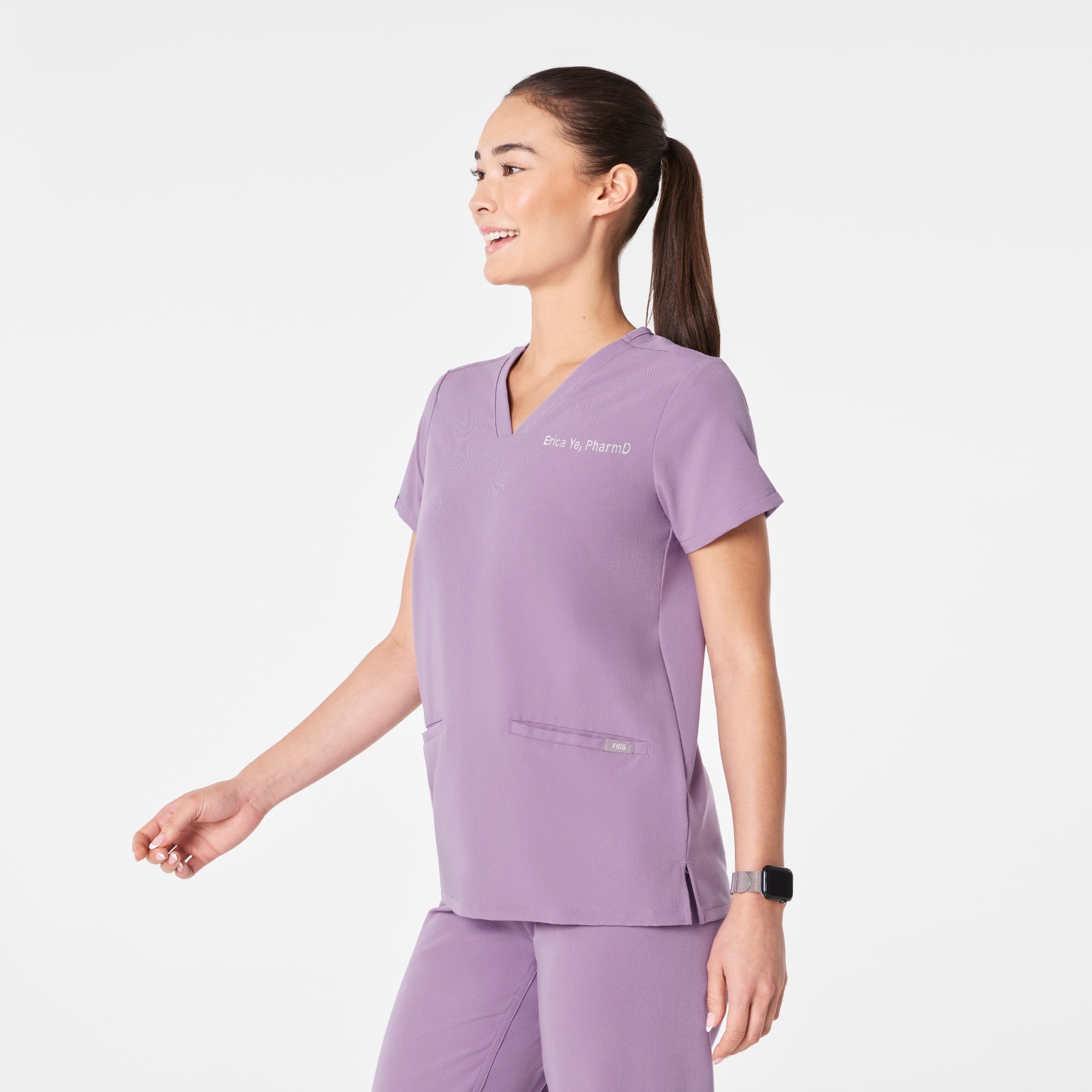 Casma Scrub Top™ - Purple Haze