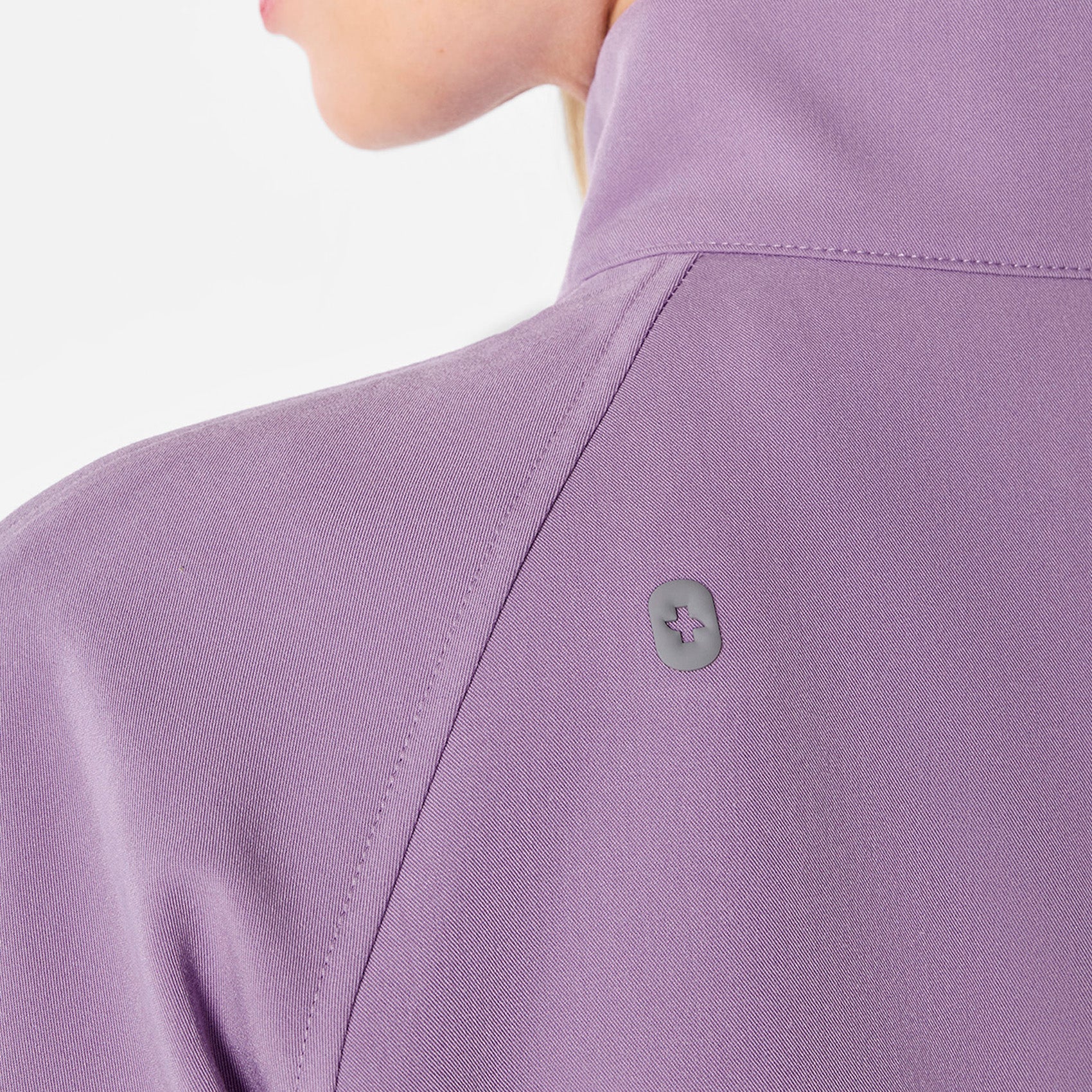 Sydney Cropped Scrub Jacket - Purple Haze