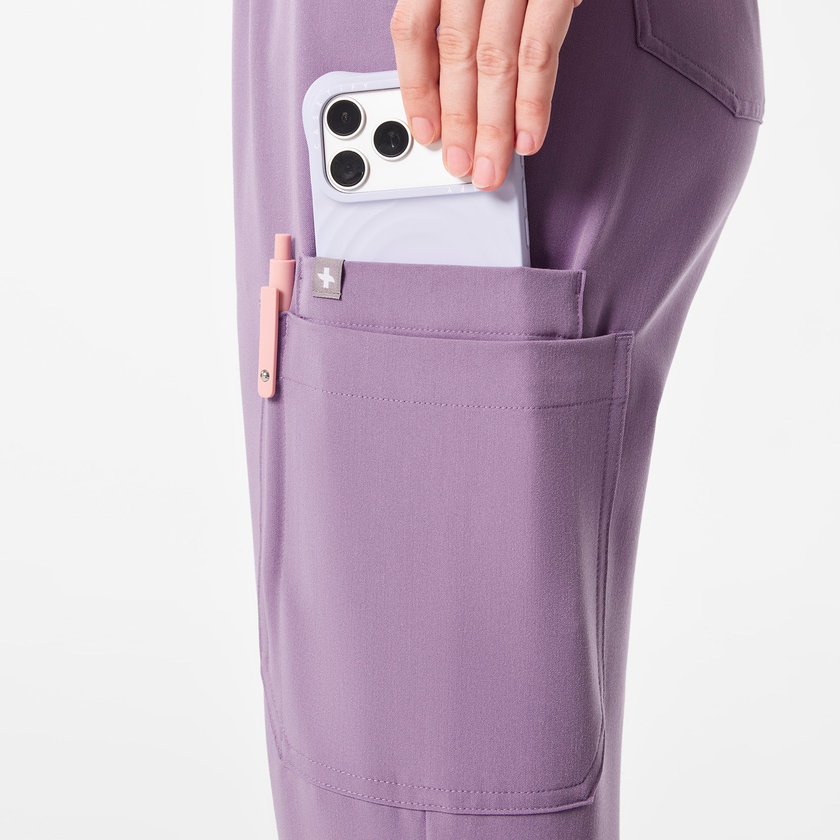 Dowa High-Rise Straight-Leg Scrub Pant - Purple Haze
