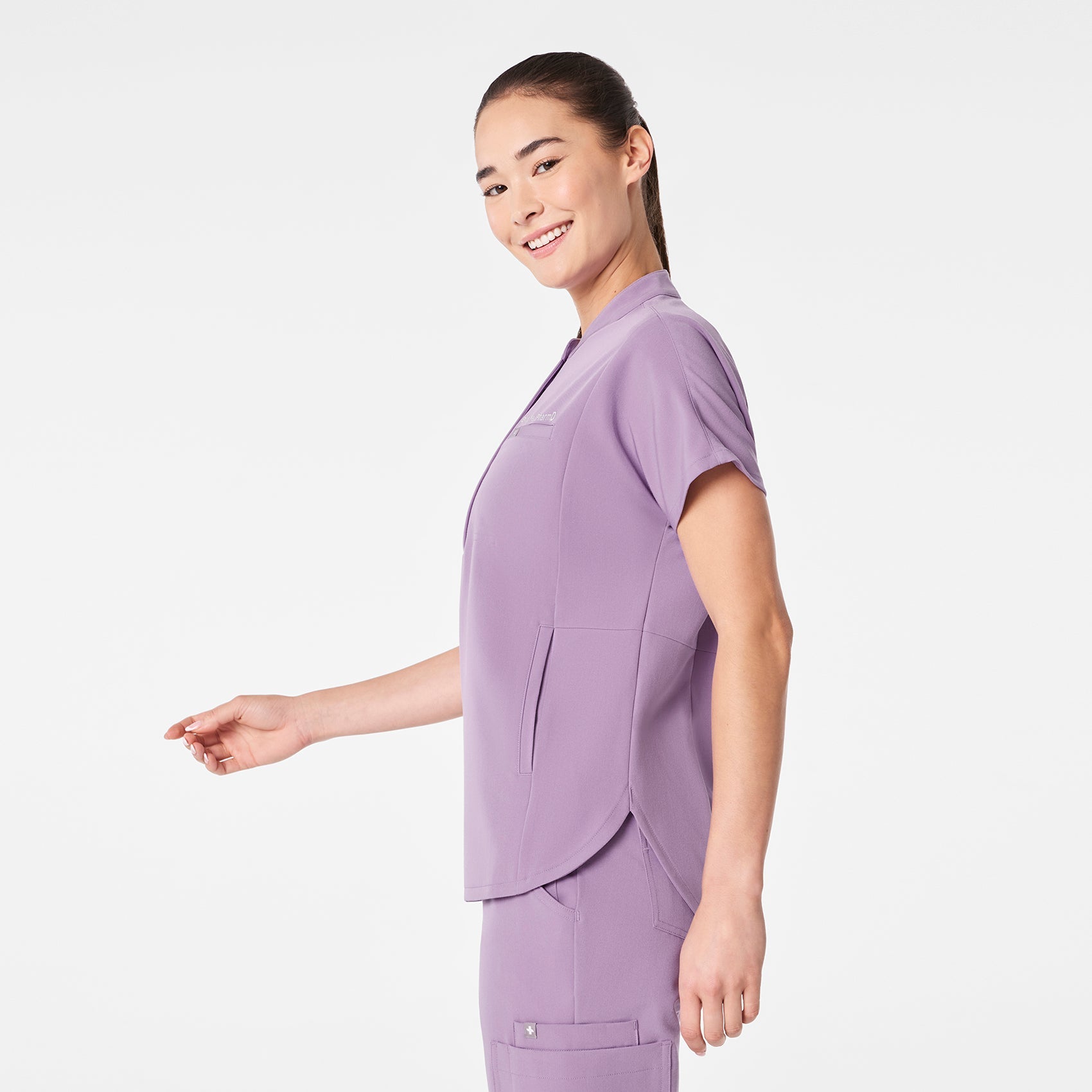 Montex Relaxed Scrub Top - Purple Haze
